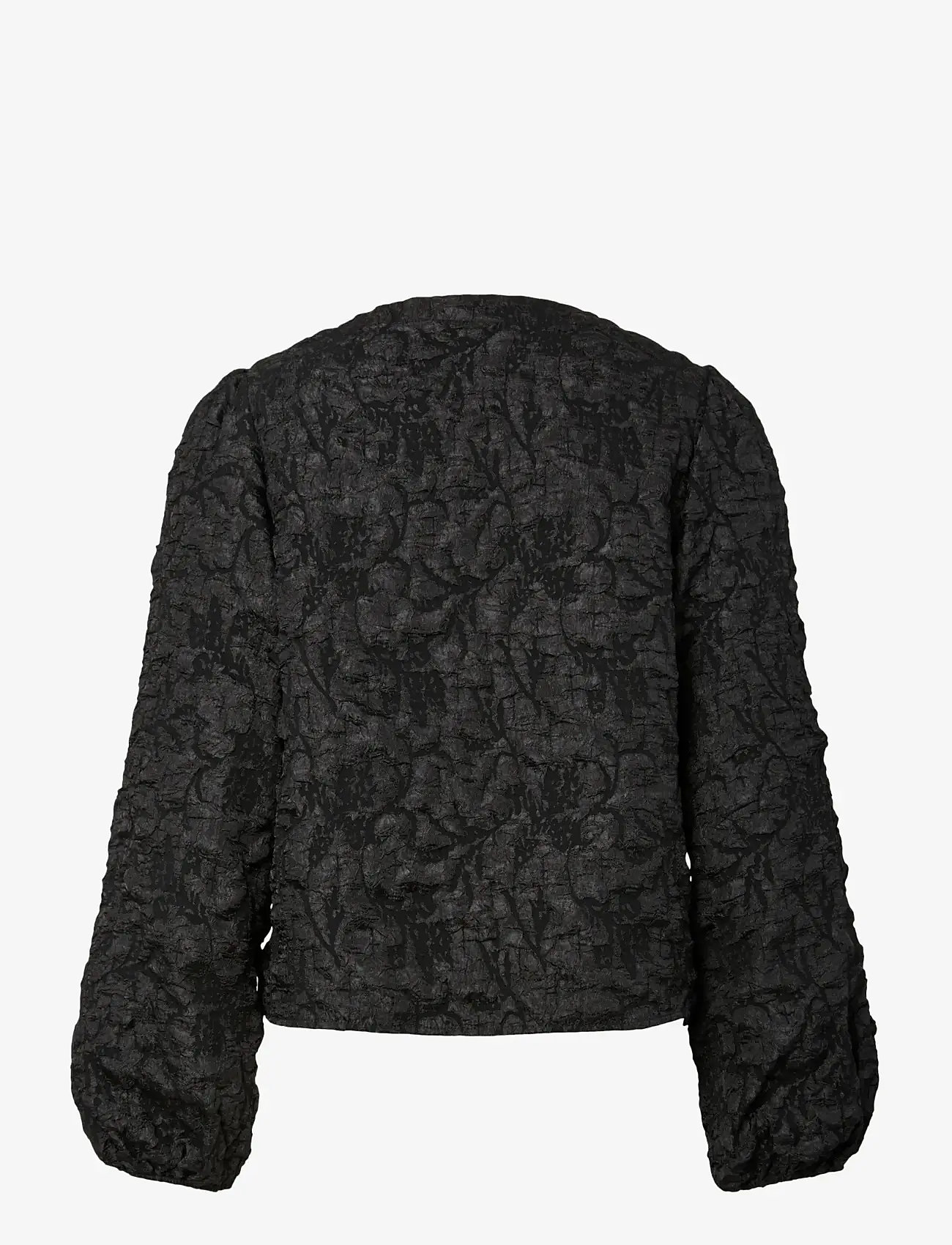 Pieces - PCGRETCHEN LS TOP WVN D2D - langärmlige blusen - black - 1