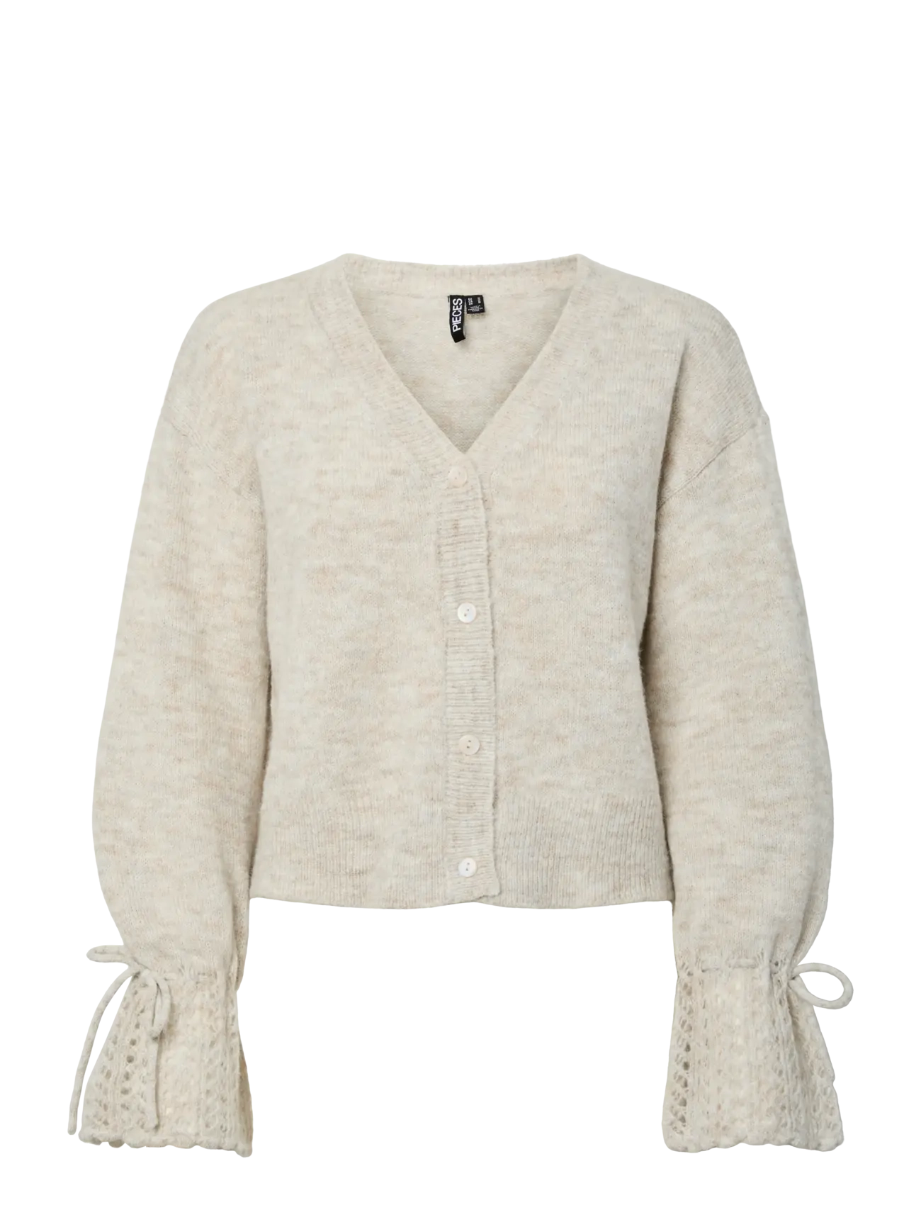 Pieces PCSMILLA LS KNIT CARDIGAN D2D - Söfn - DOVE / beige