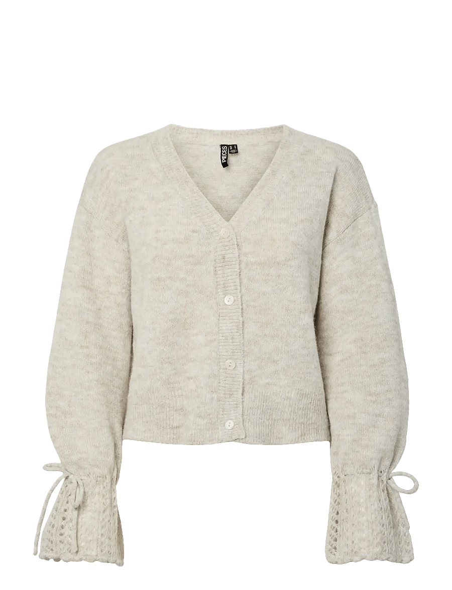 Pieces - PCSMILLA LS KNIT CARDIGAN D2D - kardiganid - dove - 1