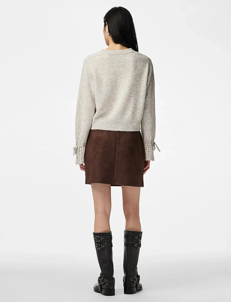 Pieces - PCSMILLA LS KNIT CARDIGAN D2D - cardigans - dove - 3