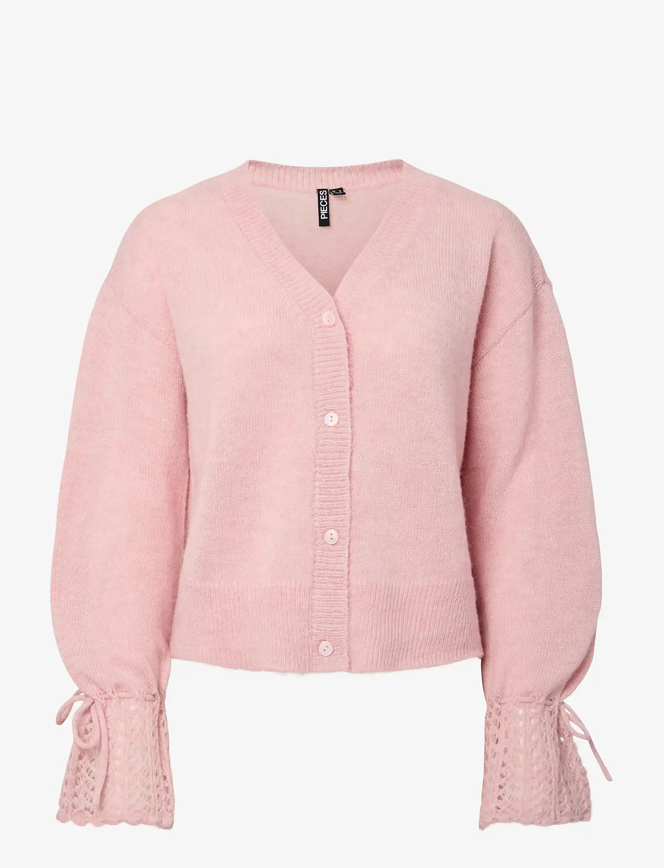 Pieces - PCSMILLA LS KNIT CARDIGAN D2D - cardigans - pink tulle - 1