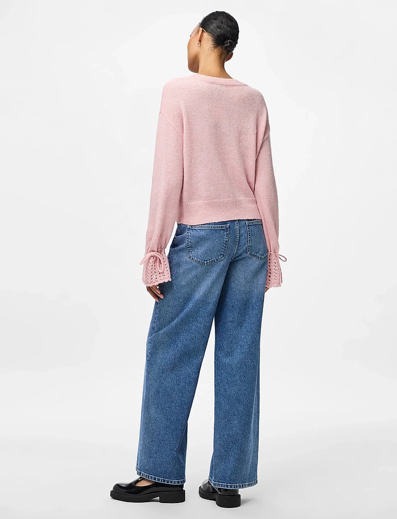 Pieces - PCSMILLA LS KNIT CARDIGAN D2D - cardigans - pink tulle - 3