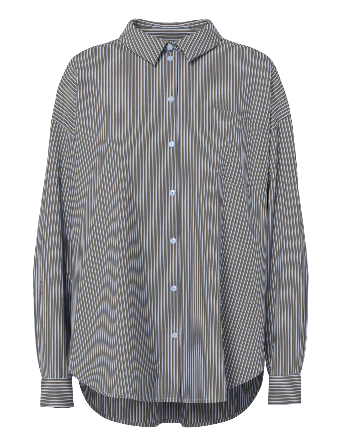 Pieces PCEMMY LS LOOSE SHIRT WVN NOOS BC - Tänapäevane naiselikkus - CASHMERE BLUE / blue