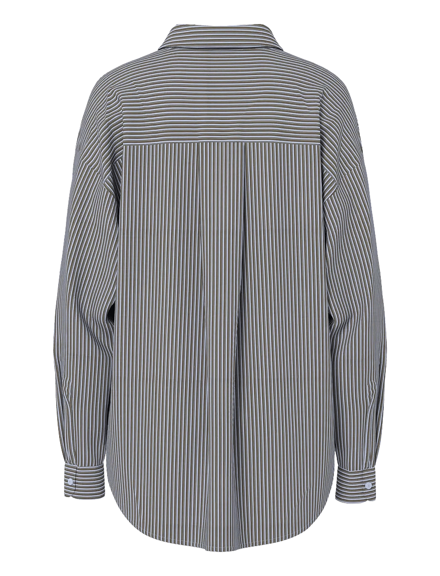 Pieces - PCEMMY LS LOOSE SHIRT WVN NOOS BC - pikkade varrukatega särgid - cashmere blue - 1
