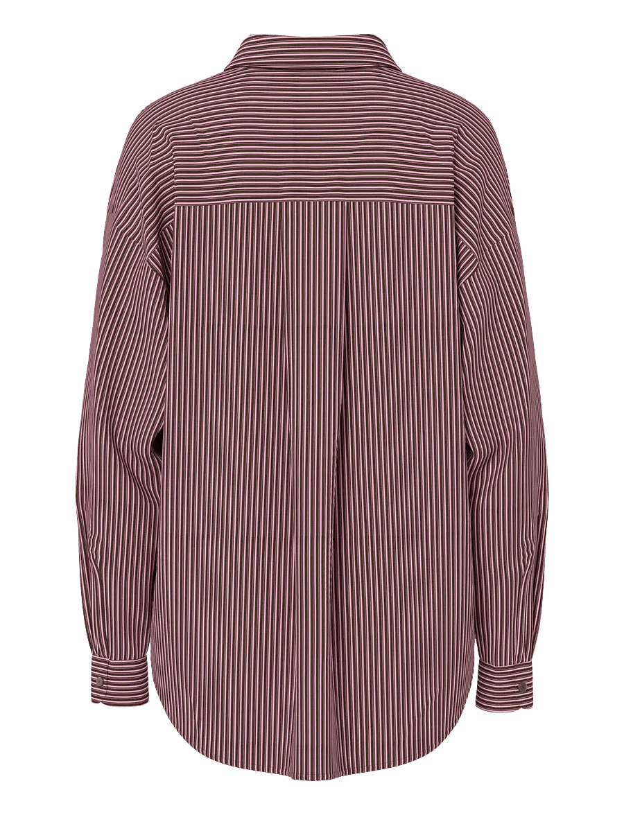 Pieces - PCEMMY LS LOOSE SHIRT WVN NOOS BC - hot fudge - 1