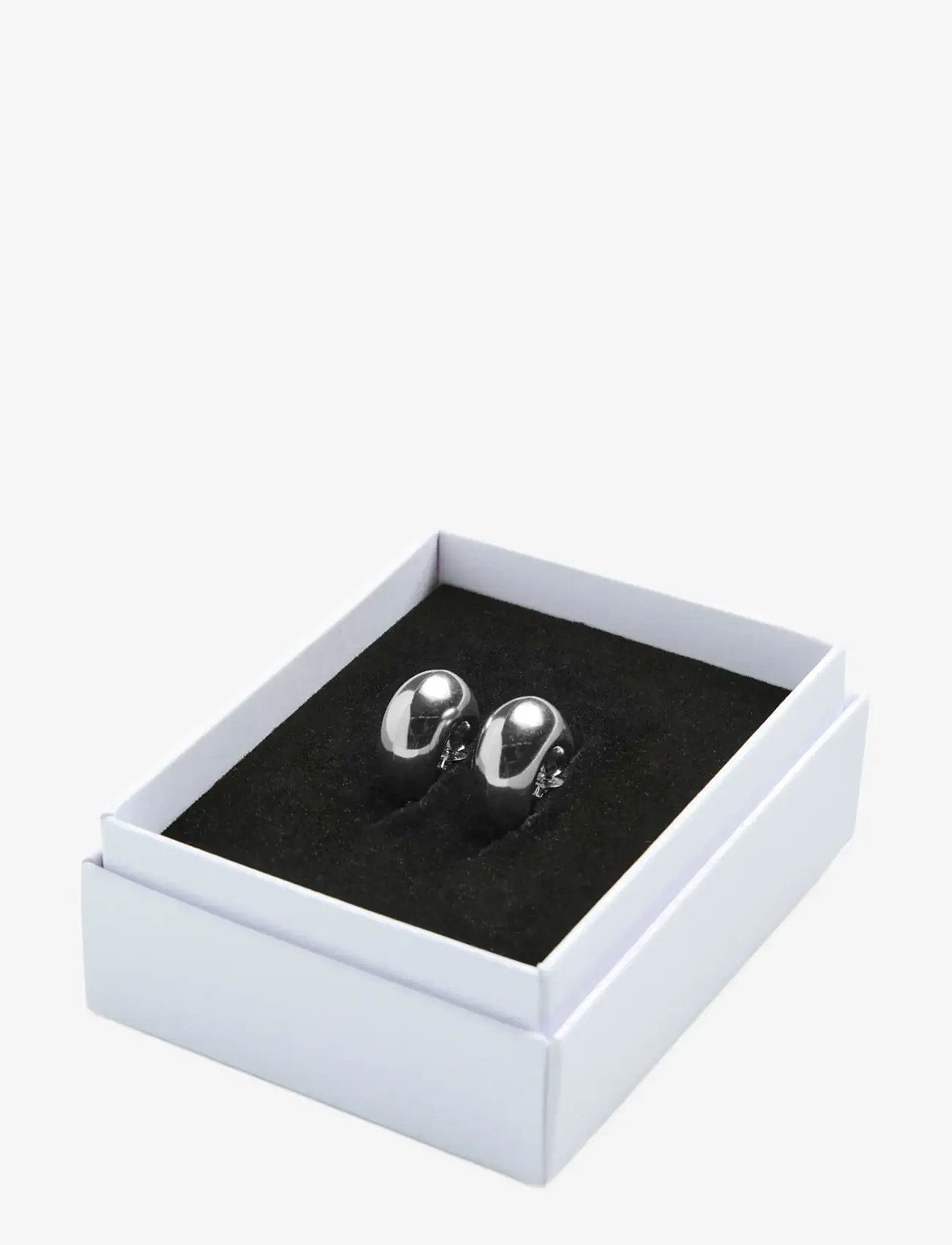 Pieces - PCDEVIA EARRINGS BOX WP - creoler & hoops - silver colour - 3