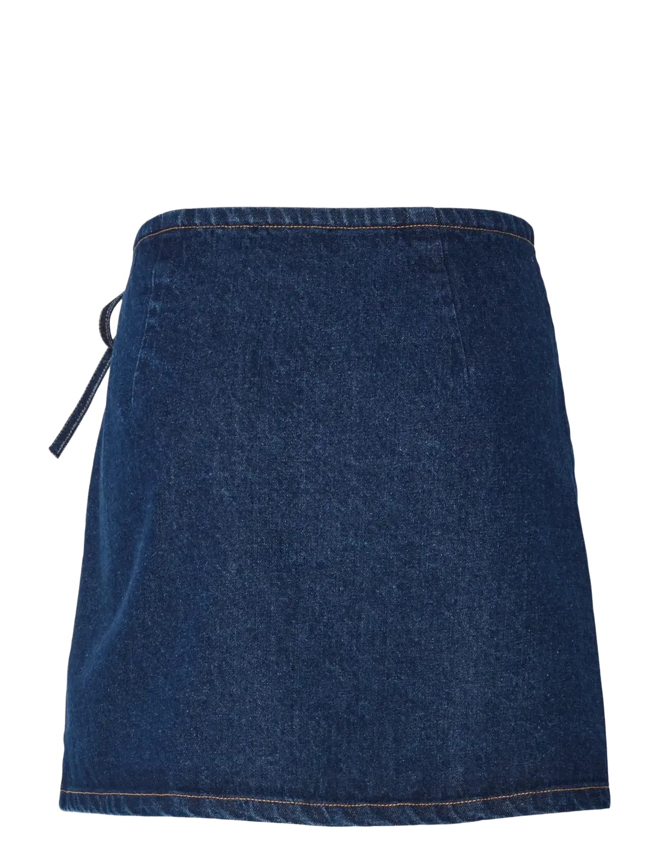 Pieces - PCFLORA MW WRAP DENIM SKIRT NOOS - dark blue denim - 2