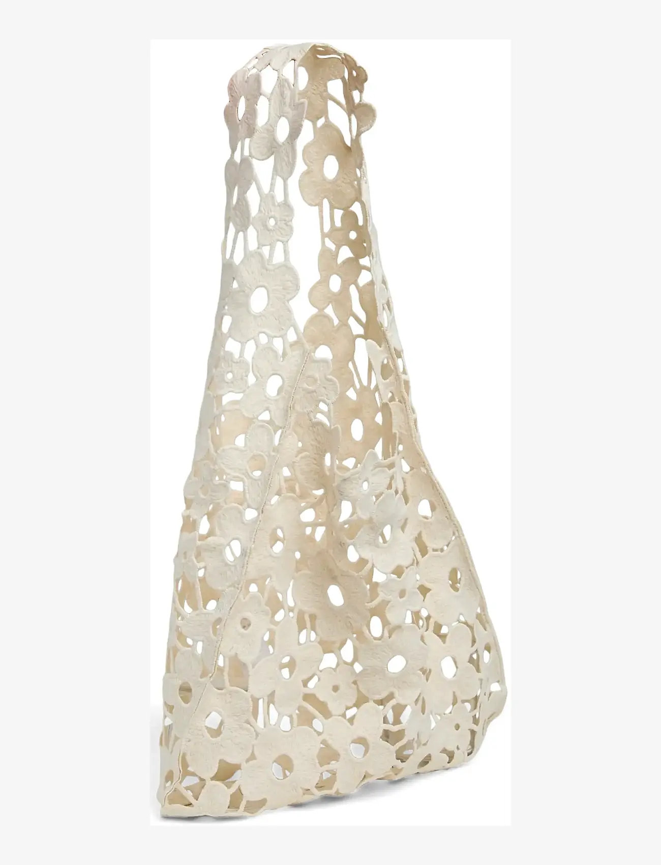 Pieces - PCPERNILLE FLOWER LACE BAG - torby tote - egret - 0