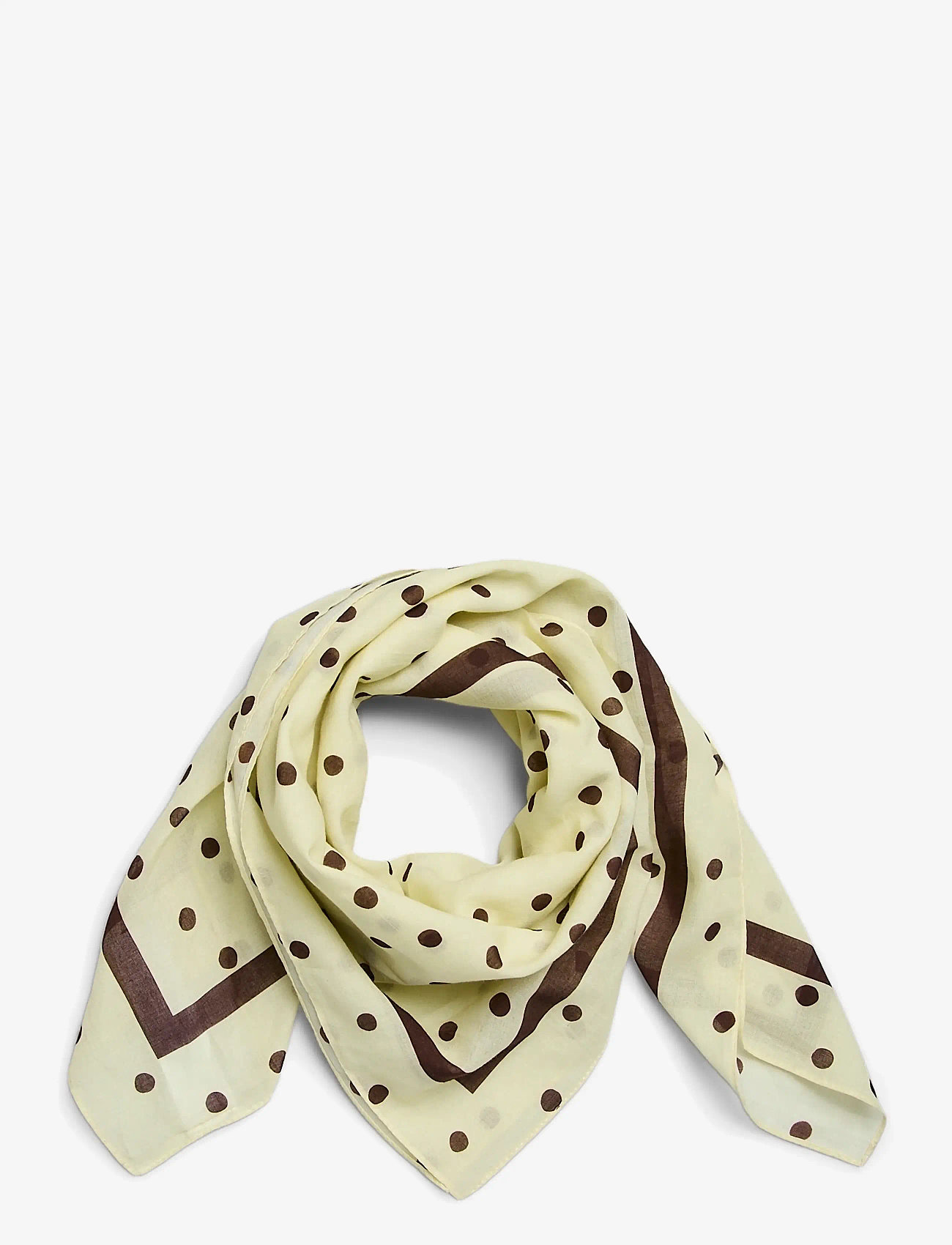 Pieces - PCPHILINE SQUARE SCARF BC - najniższe ceny - french vanilla - 1