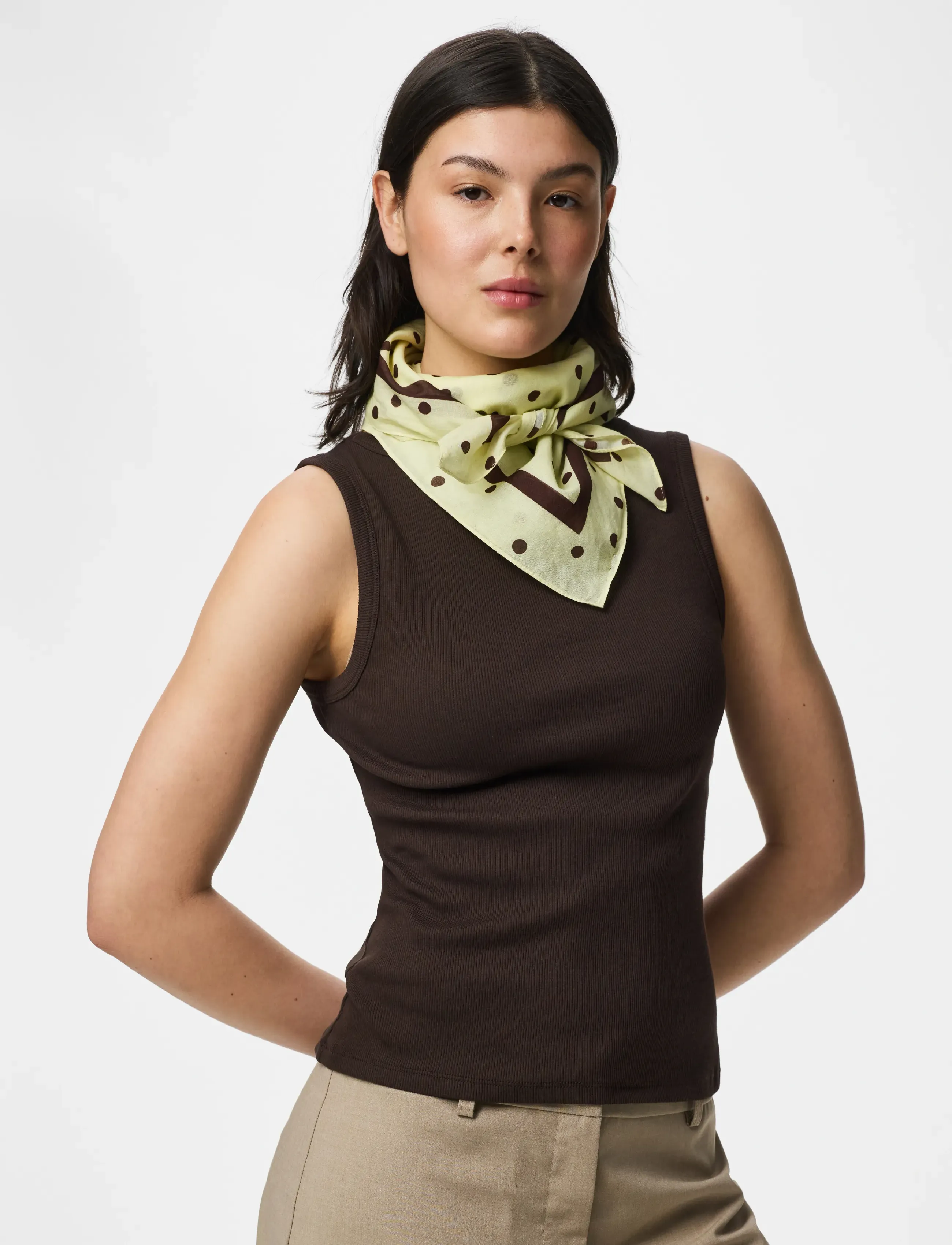 Pieces PCPHILINE SQUARE SCARF BC - Accessories - FRENCH VANILLA / cream