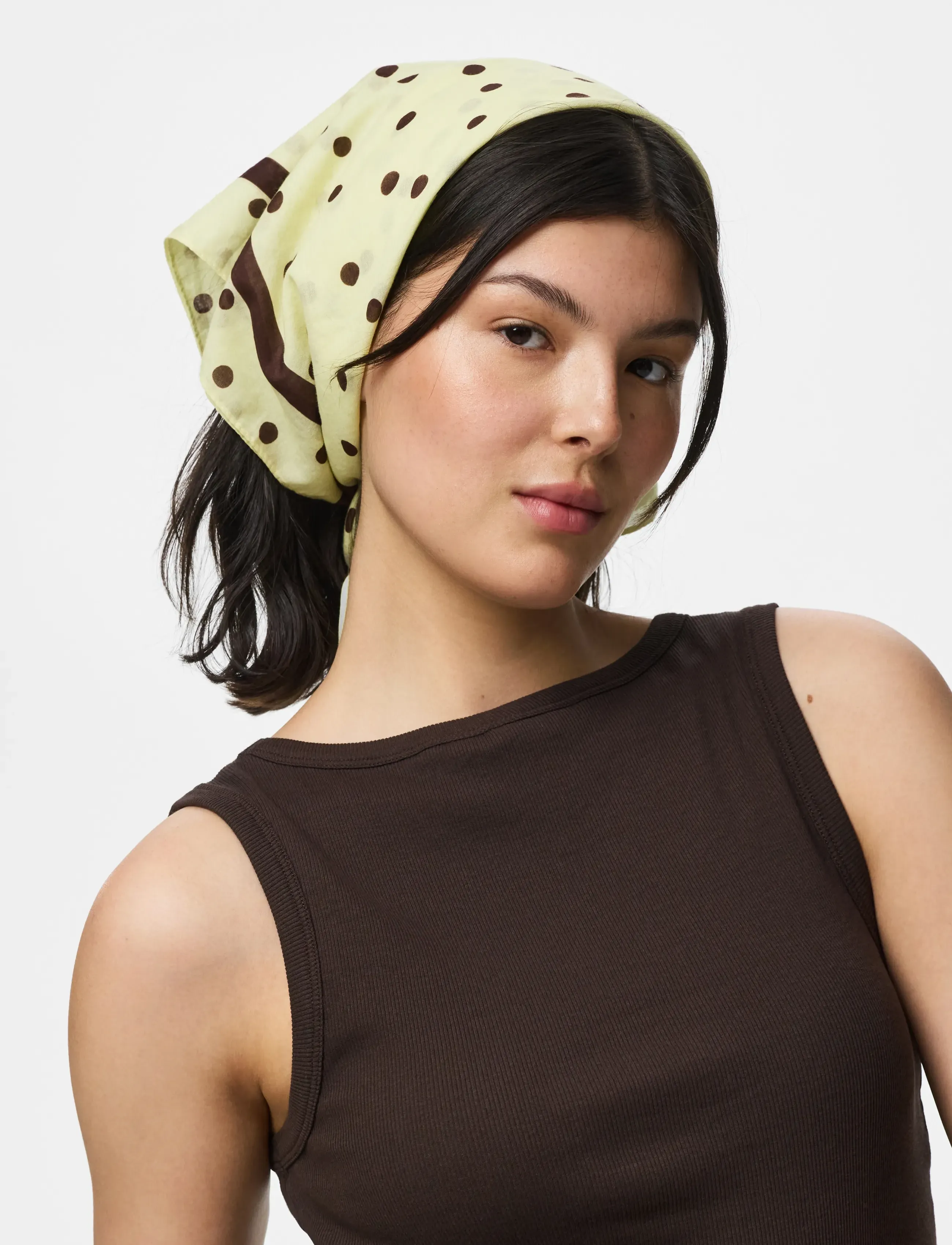 Pieces - PCPHILINE SQUARE SCARF BC - lakati - french vanilla - 2