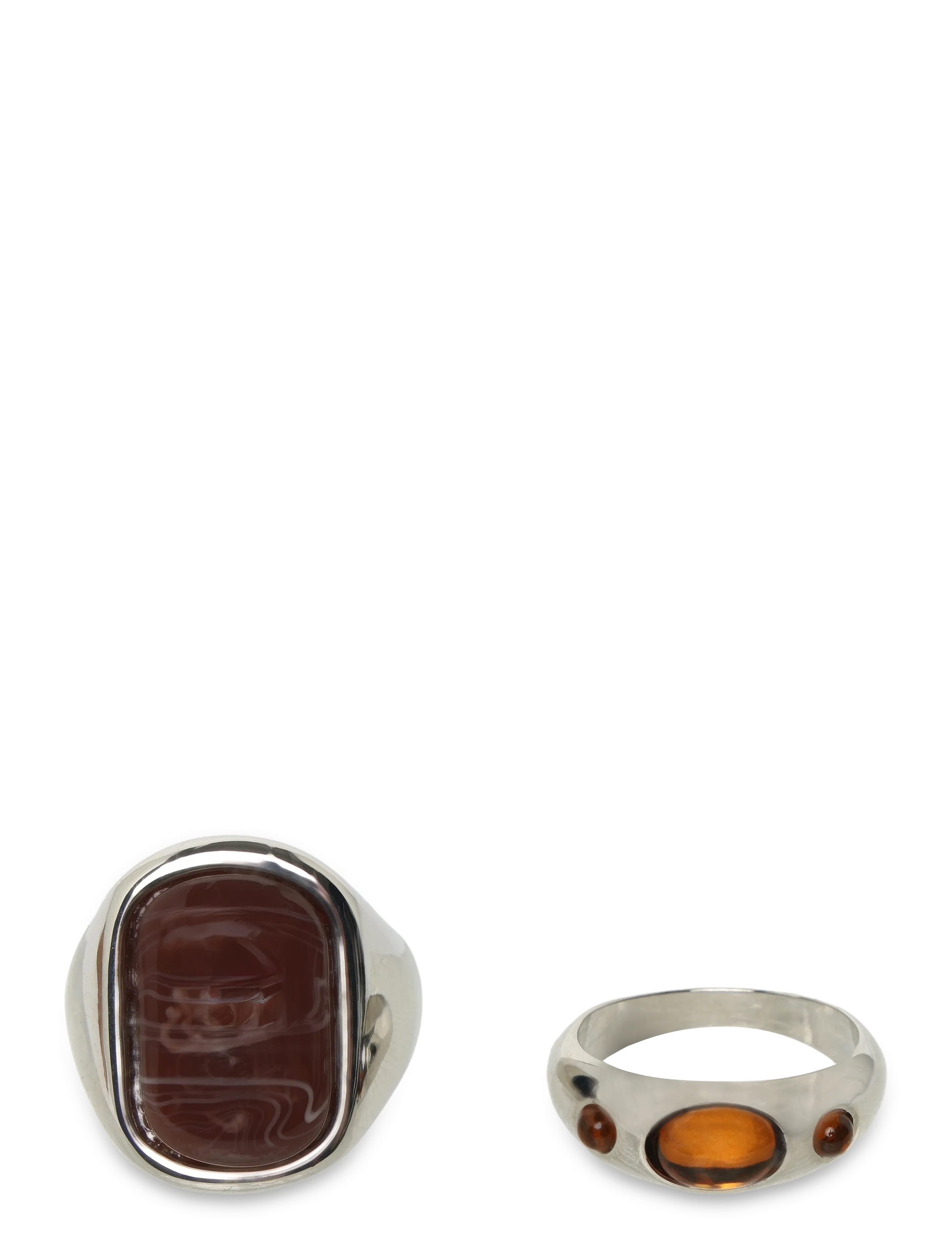 Pieces Pcpauline Ring 2-Pack, One Size, Jewellery, Silber - Rings, Frauen