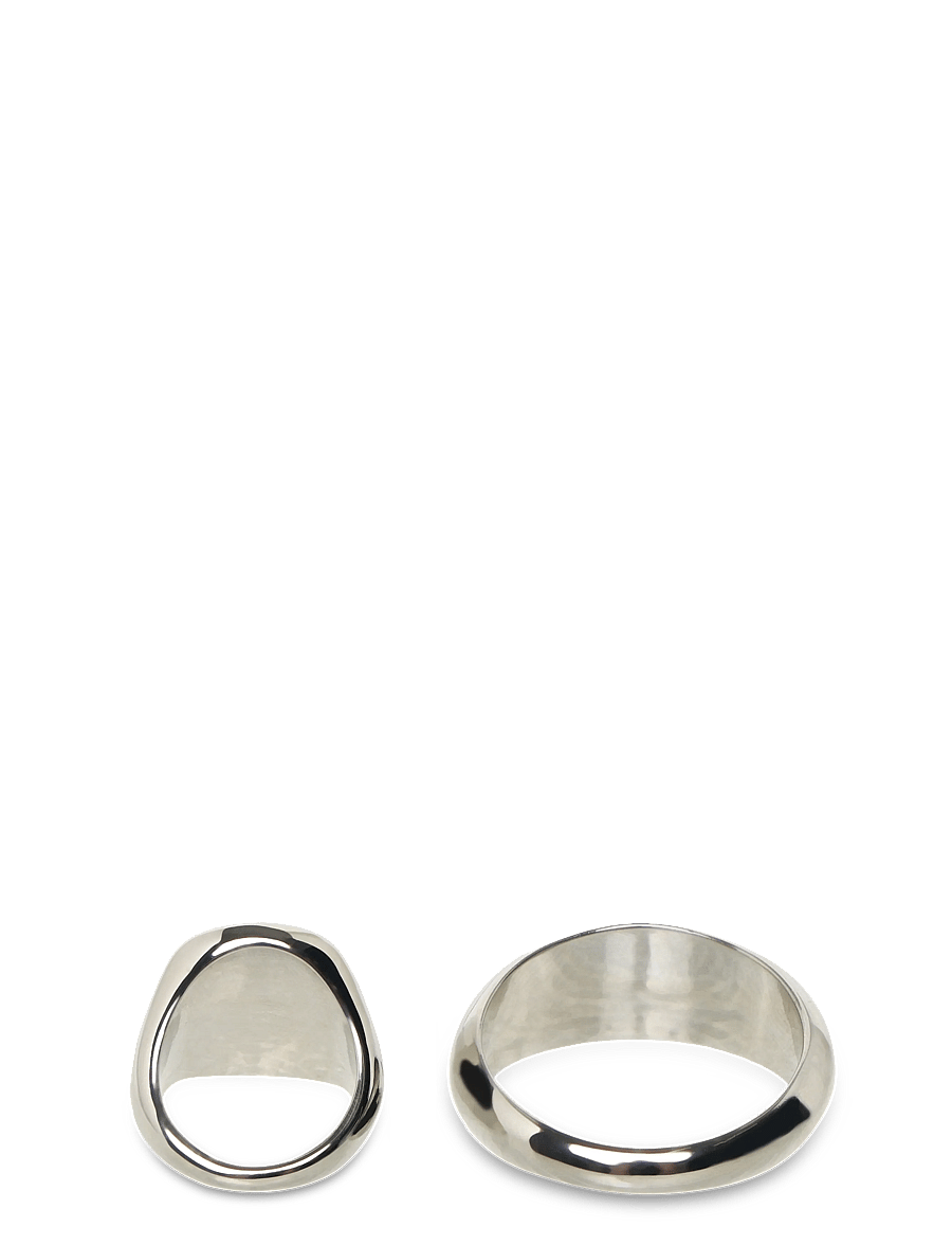 Pieces - PCPAULINE RING 2-PACK - silver colour - 1