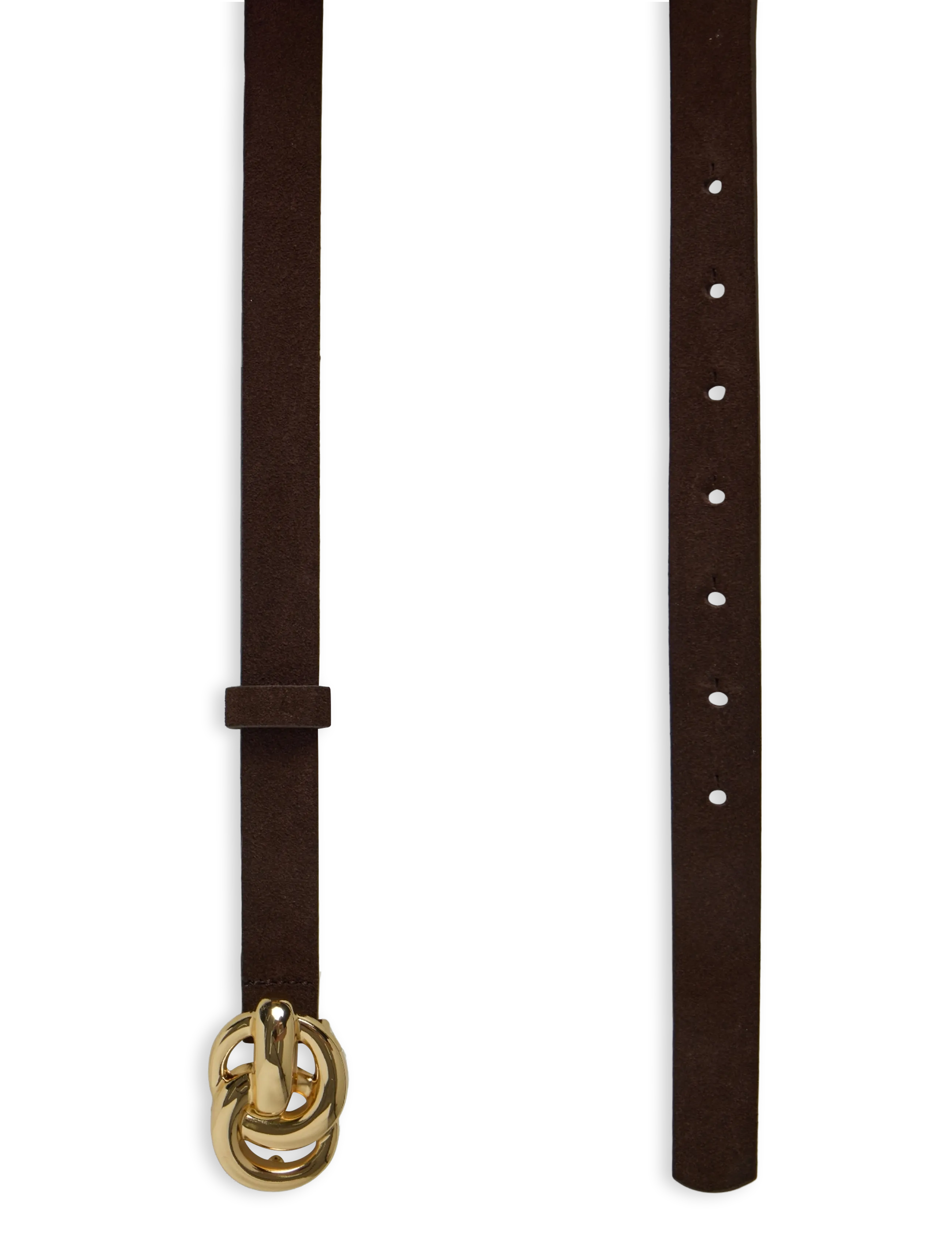 Pieces - PCPORA SUEDE JEANS BELT - paski skórzane - chicory coffee - 1