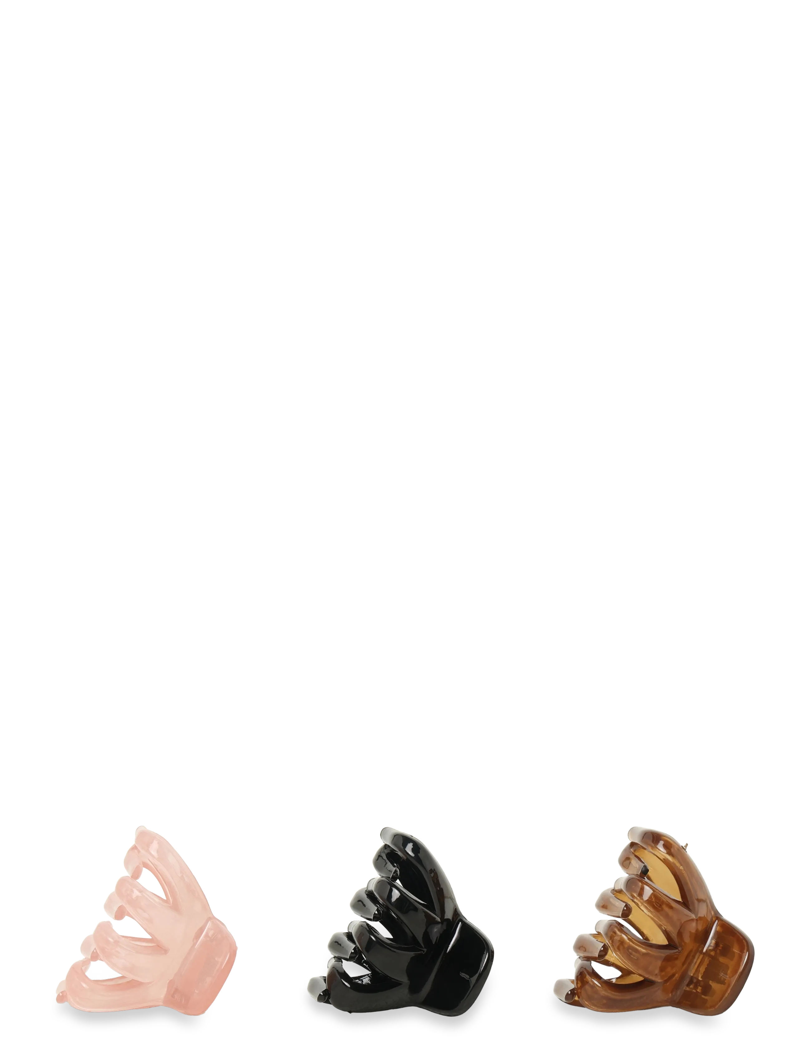 Pieces Pcpolly J Hairshark 3-Pack, Kvinder, Hårklemme 3-Pak, Pink, Str: ONE SIZE