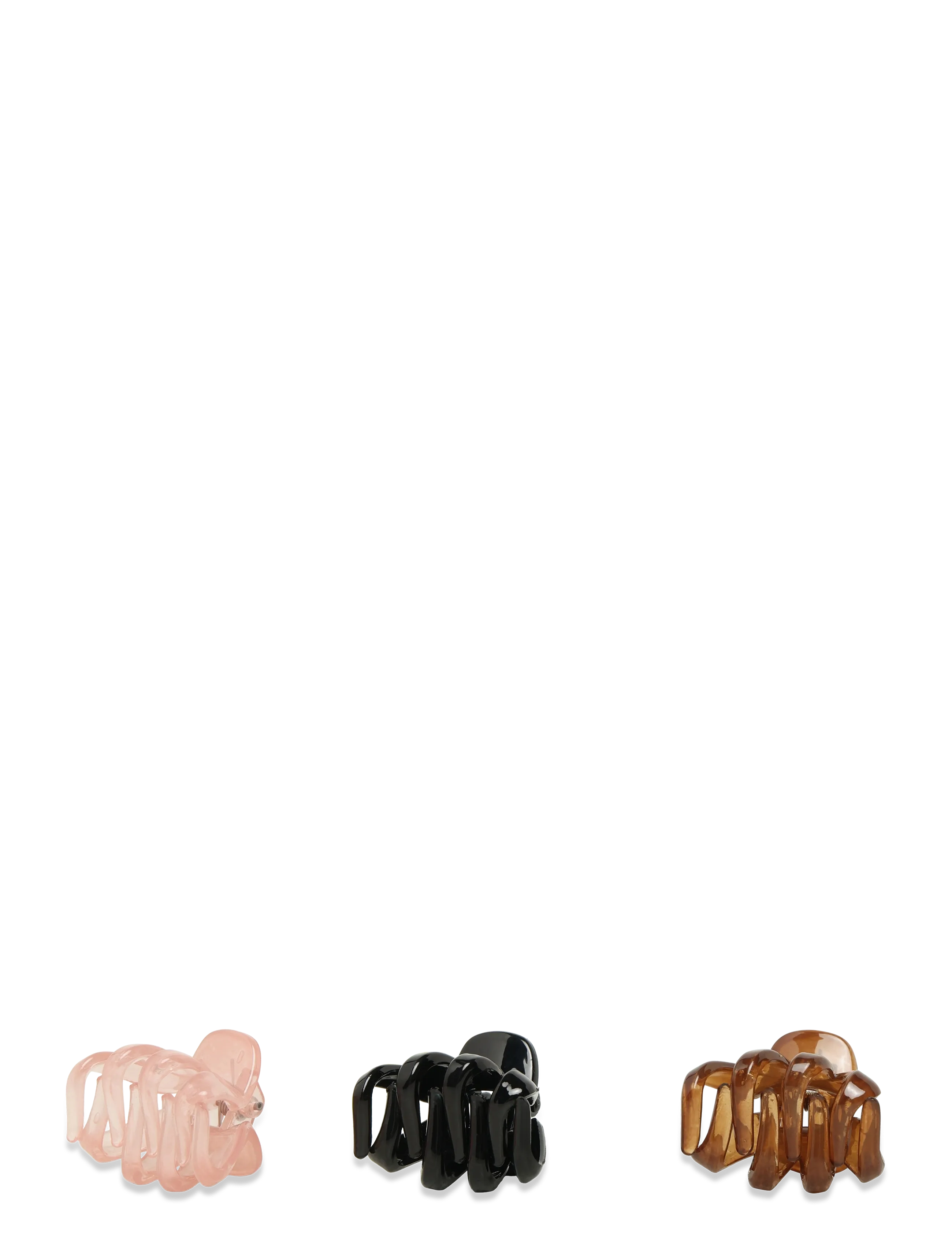 Pieces - PCPOLLY J HAIRSHARK 3-PACK - hårklämmor - sea pink - 1