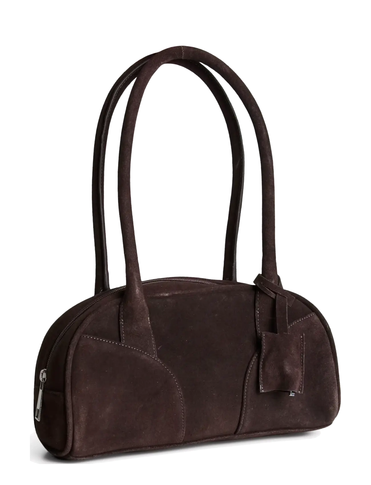 PIECES Pcbowling Wildleder Tasche Braun - One Size - Damen