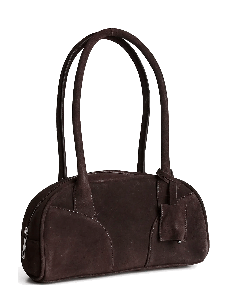 Pieces - PCBOWLING SUEDE BAG - handväskor - delicioso - 1