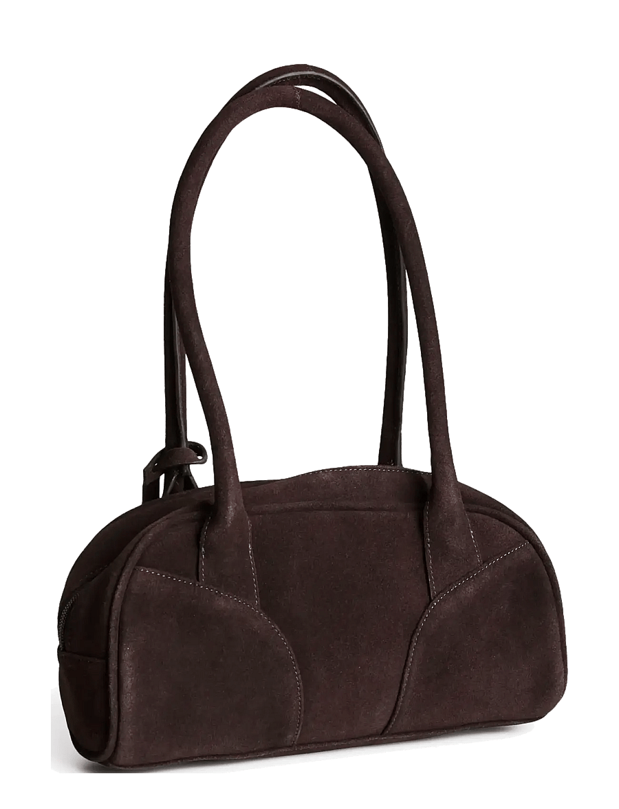 Pieces - PCBOWLING SUEDE BAG - handväskor - delicioso - 2
