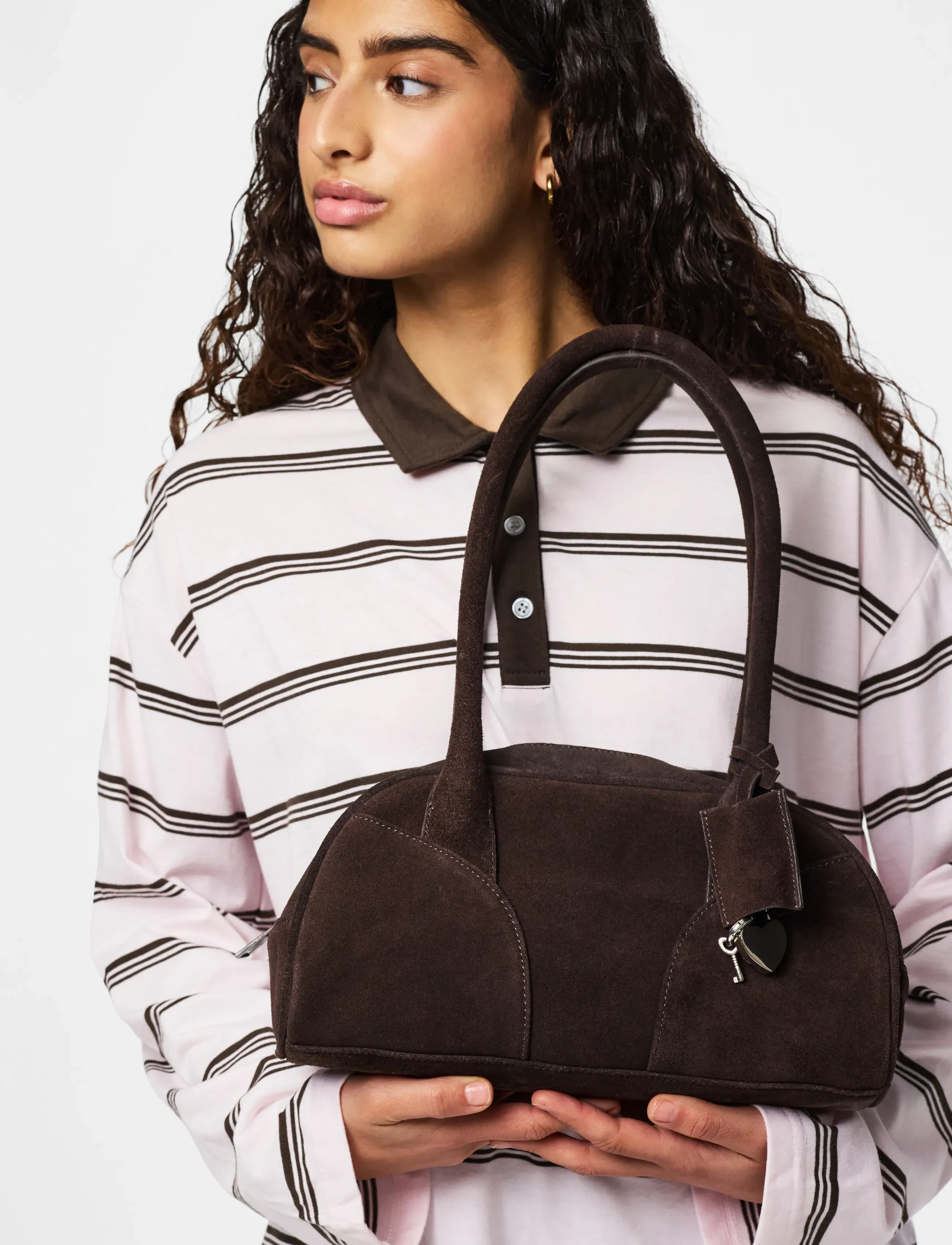 Pieces - PCBOWLING SUEDE BAG - festtøj til outletpriser - delicioso - 4