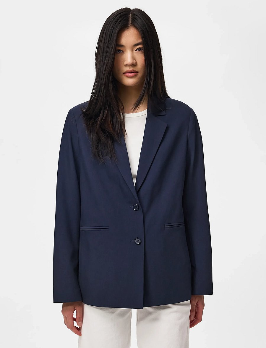 Pieces - PCBOSELLA LS LOOSE BLAZER NOOS BC - night sky - 0