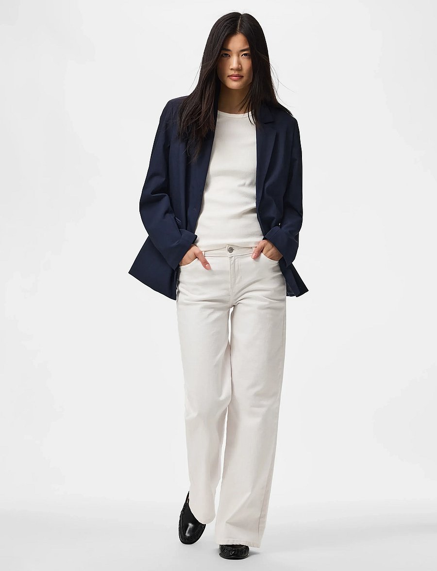 Pieces - PCBOSELLA LS LOOSE BLAZER NOOS BC - night sky - 4