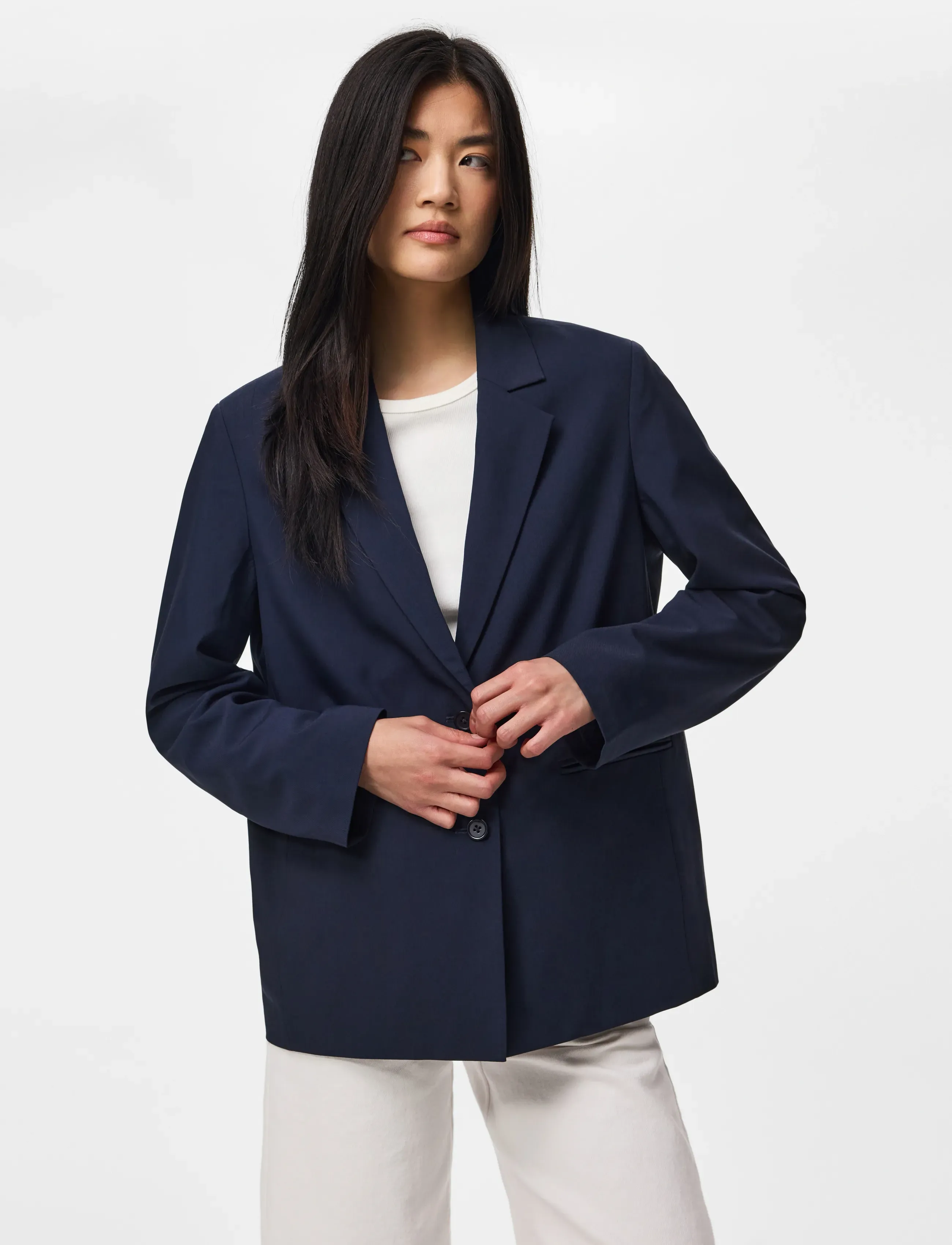 PIECES Pcbosella Ls Loose Blazer Noos Bc dam – bild 5