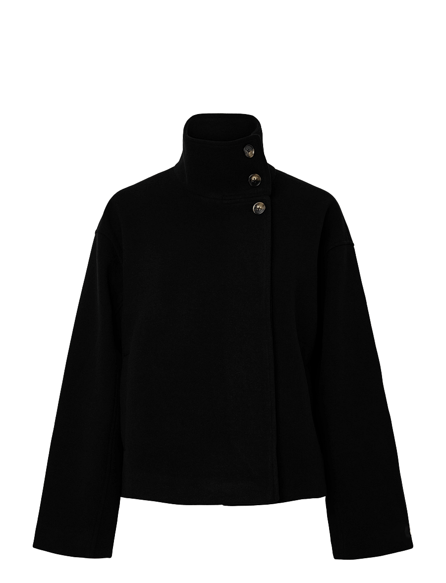 Pieces - PCAGNES SHORT JACKET NOOS BC - kevadjoped - black - 1