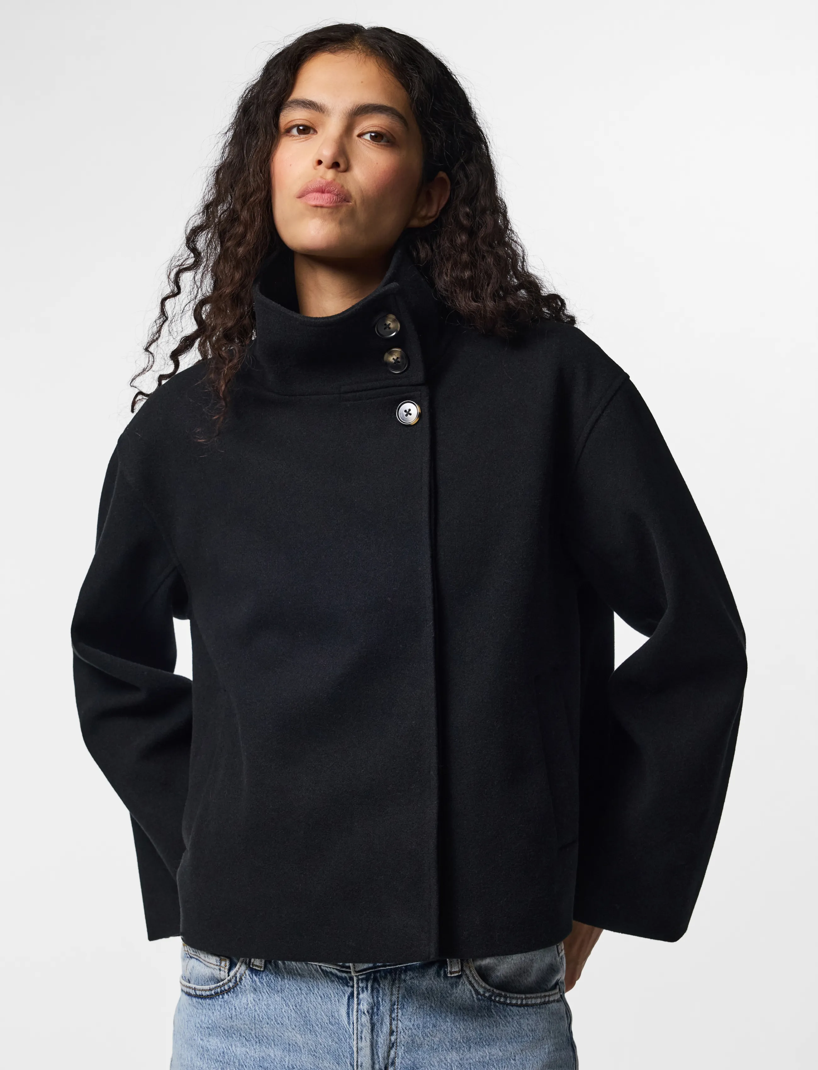 Pieces PCAGNES SHORT JACKET NOOS BC - Pieces - BLACK / black
