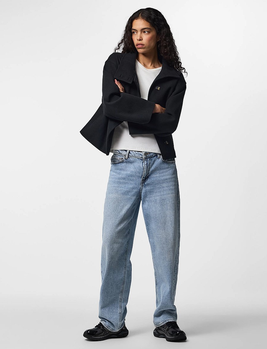 Pieces - PCAGNES SHORT JACKET NOOS BC - kevadjoped - black - 4
