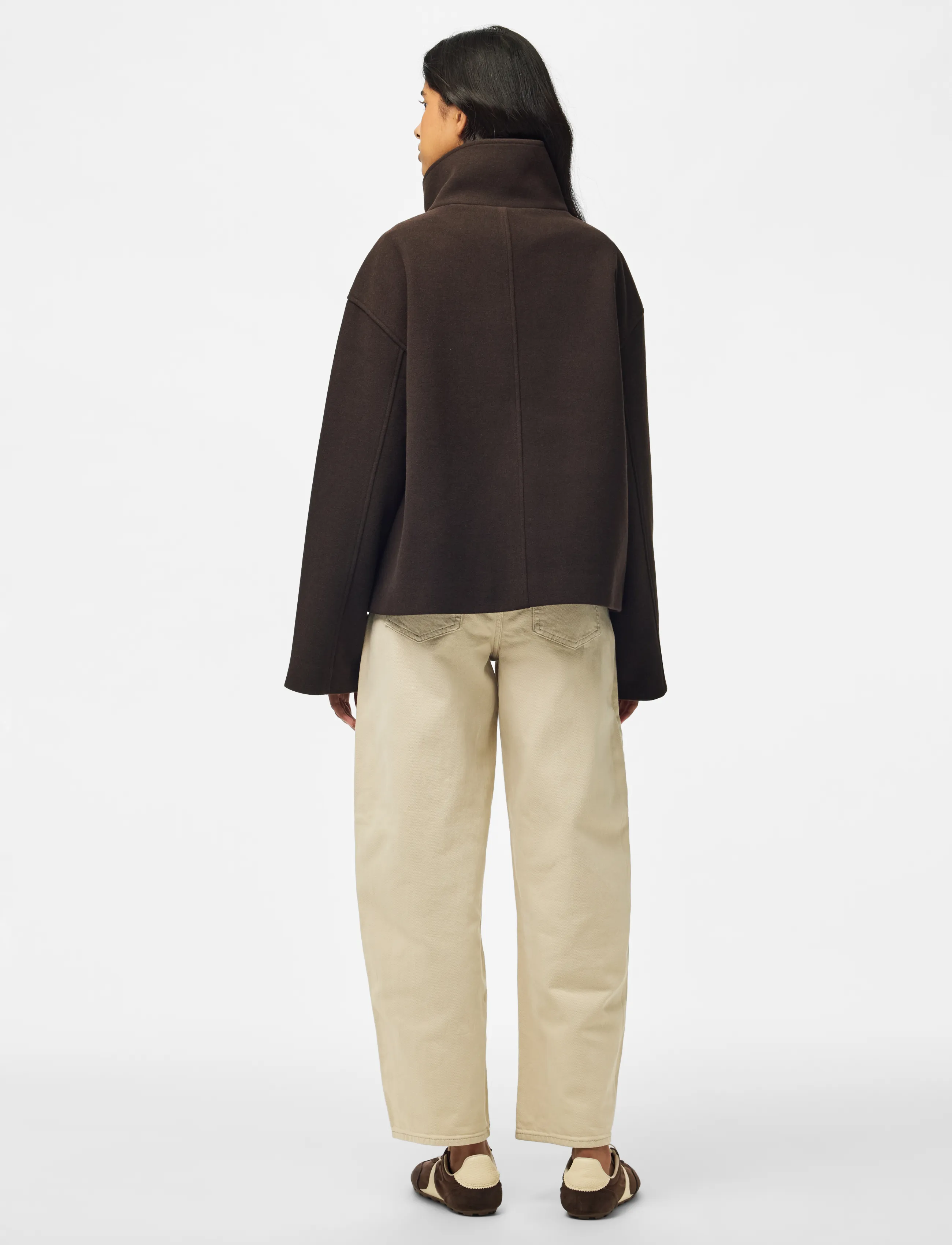 Pieces - PCAGNES SHORT JACKET NOOS BC - ganache - 2