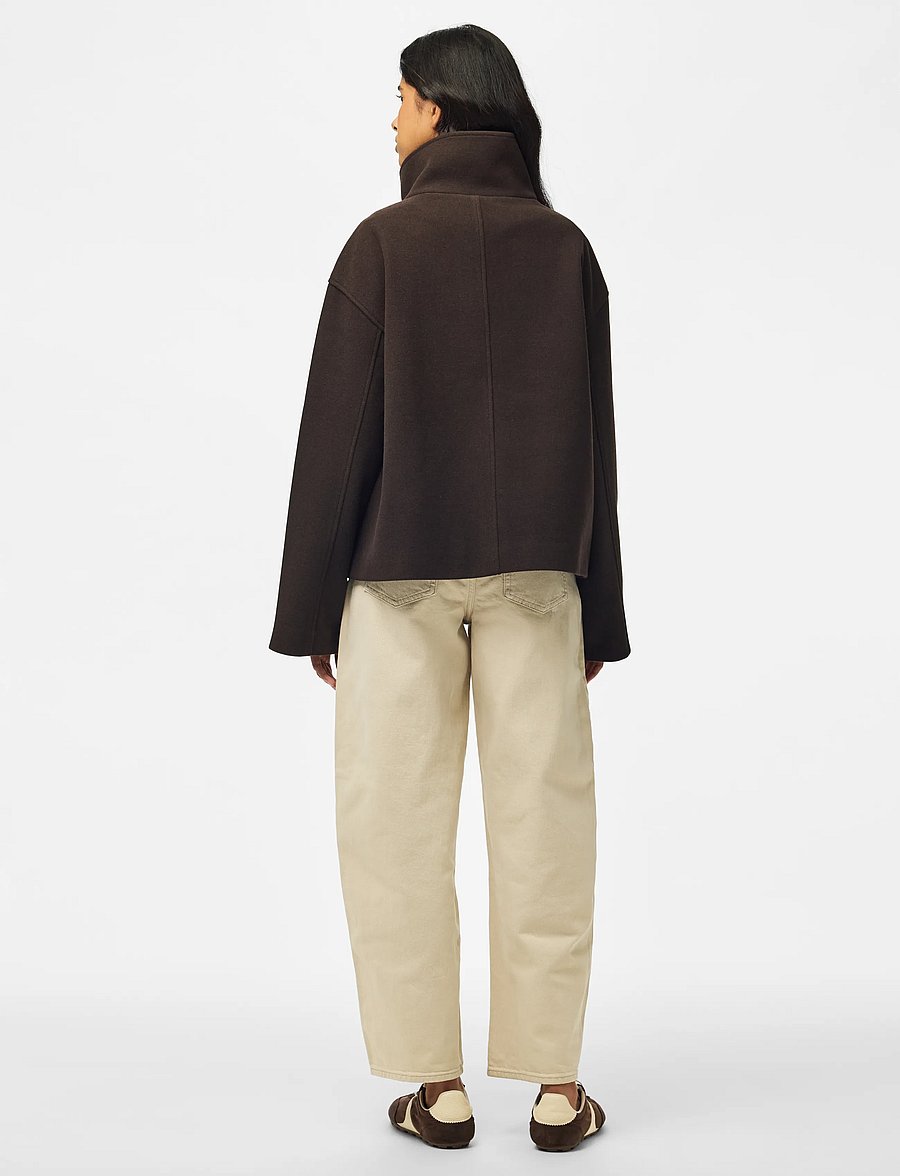 Pieces - PCAGNES SHORT JACKET NOOS BC - ganache - 2