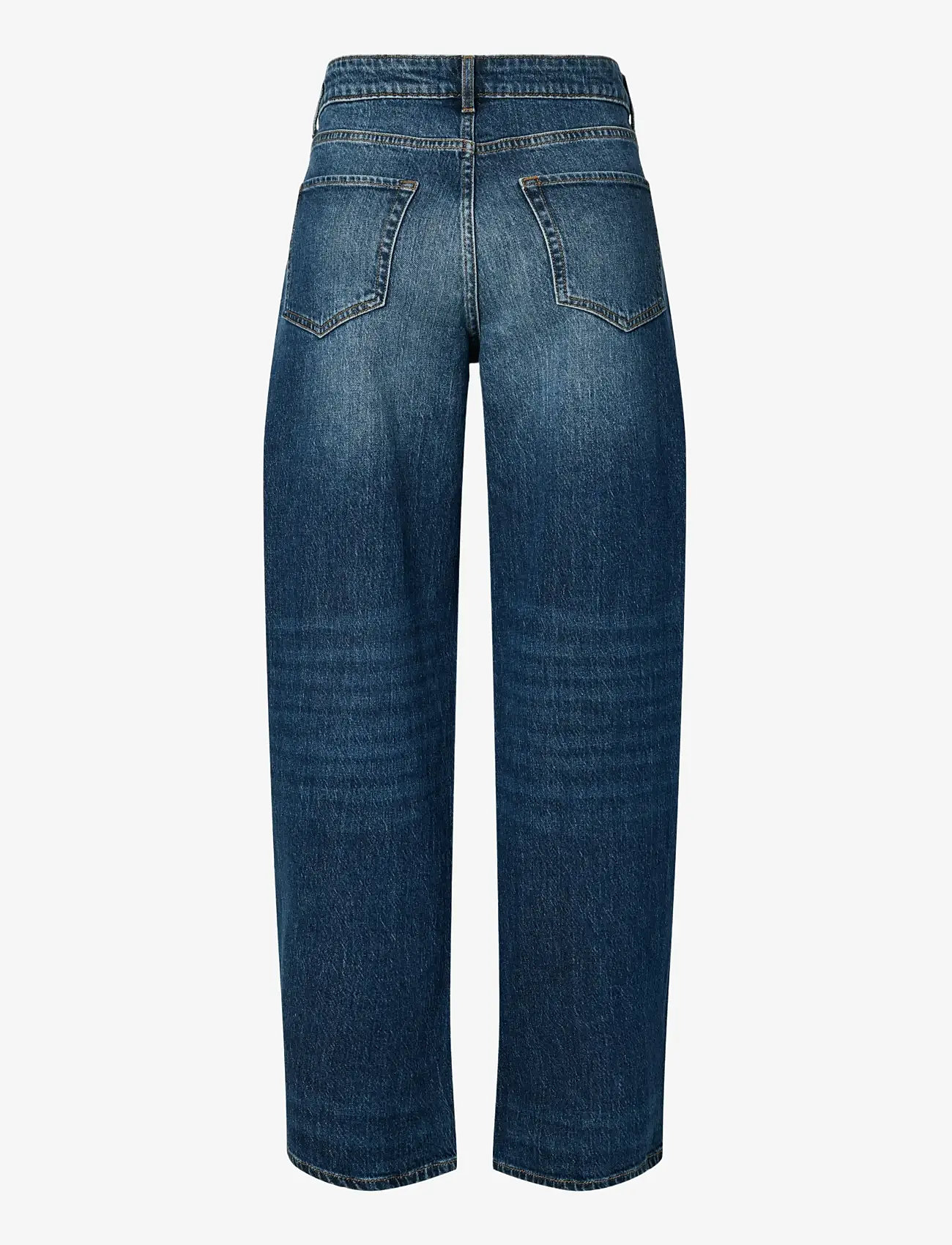 Pieces - PCMERLE MW BARREL JEANS D2D FSY PP - barrel jeans - dark blue denim - 1