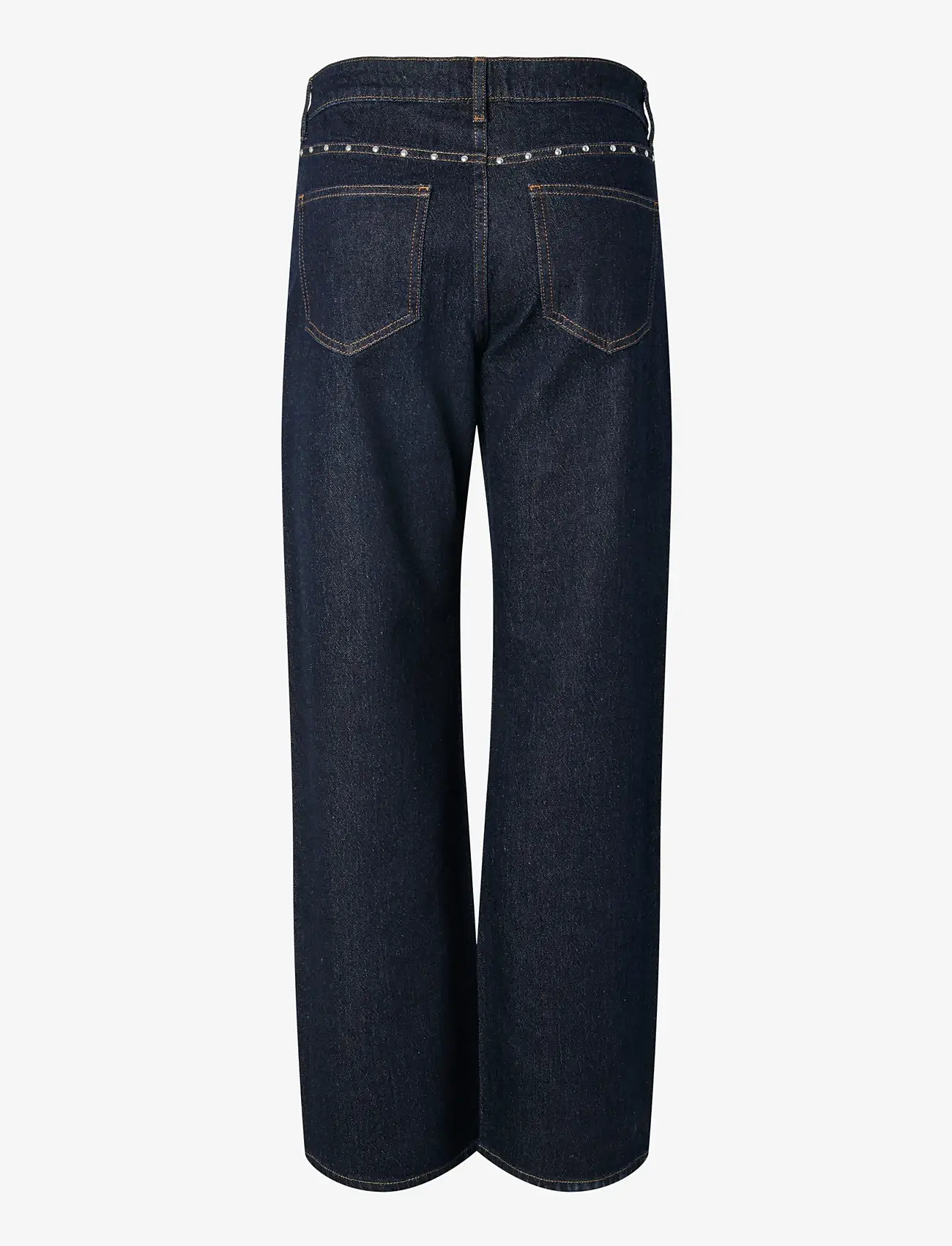 Pieces - PCKARLA MW WIDE JEANS D2D FSY PP - brede jeans - dark blue denim - 2