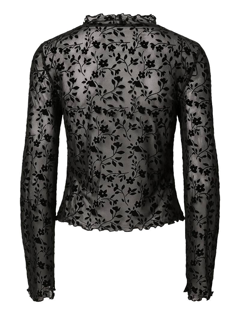 Pieces - PCISLIE LS TIE TOP JSR FSY PP - cardigans - black - 1