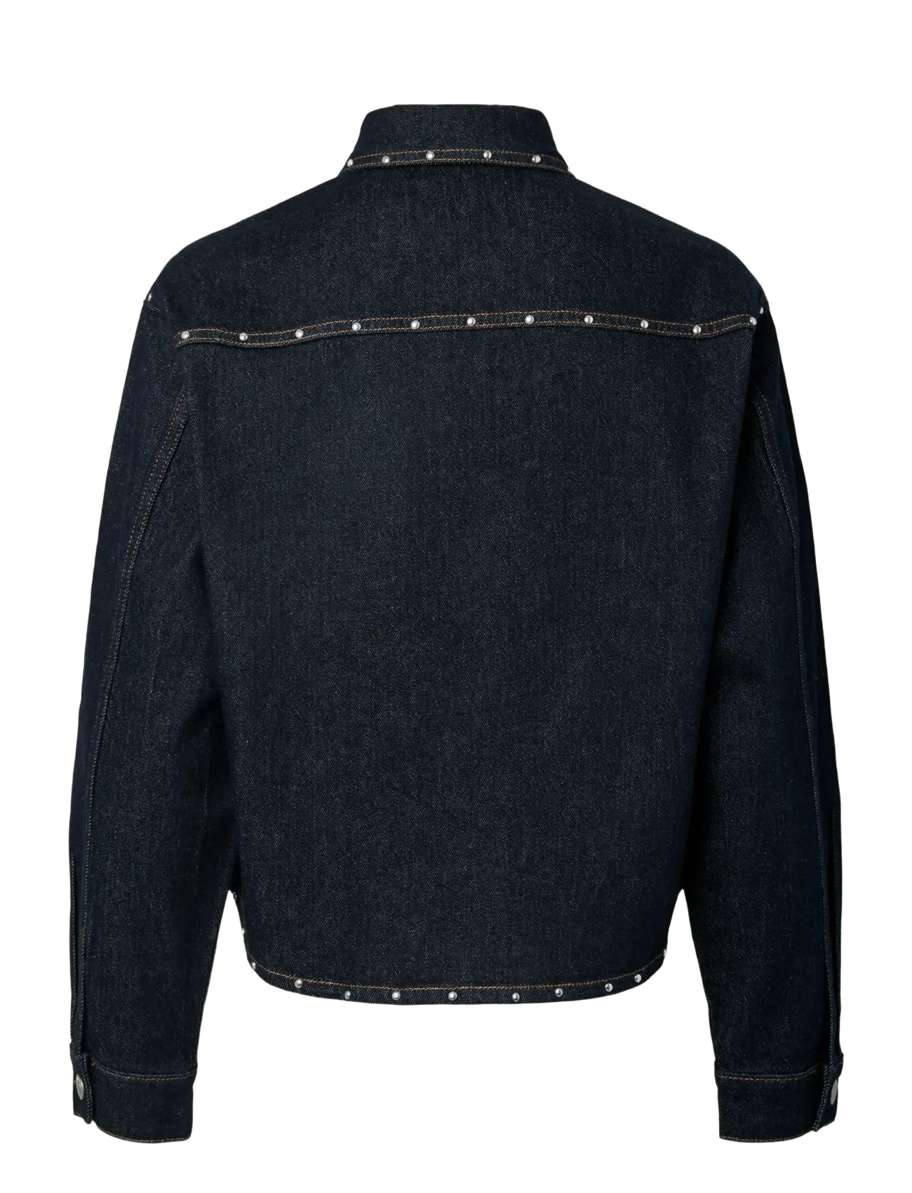 Pieces - PCKARLA LS DENIM SHIRT D2D FSY PP - vestes de printemps - dark blue denim - 2