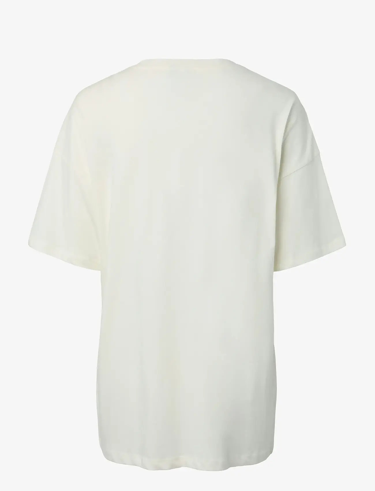 Pieces - PCSKYLAR SS OS DETAIL TEE FSY PP BC - autumn clothing - cloud dancer - 1