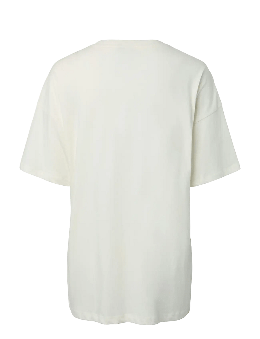Pieces - PCSKYLAR SS OS DETAIL TEE FSY PP BC - t-shirts - cloud dancer - 2