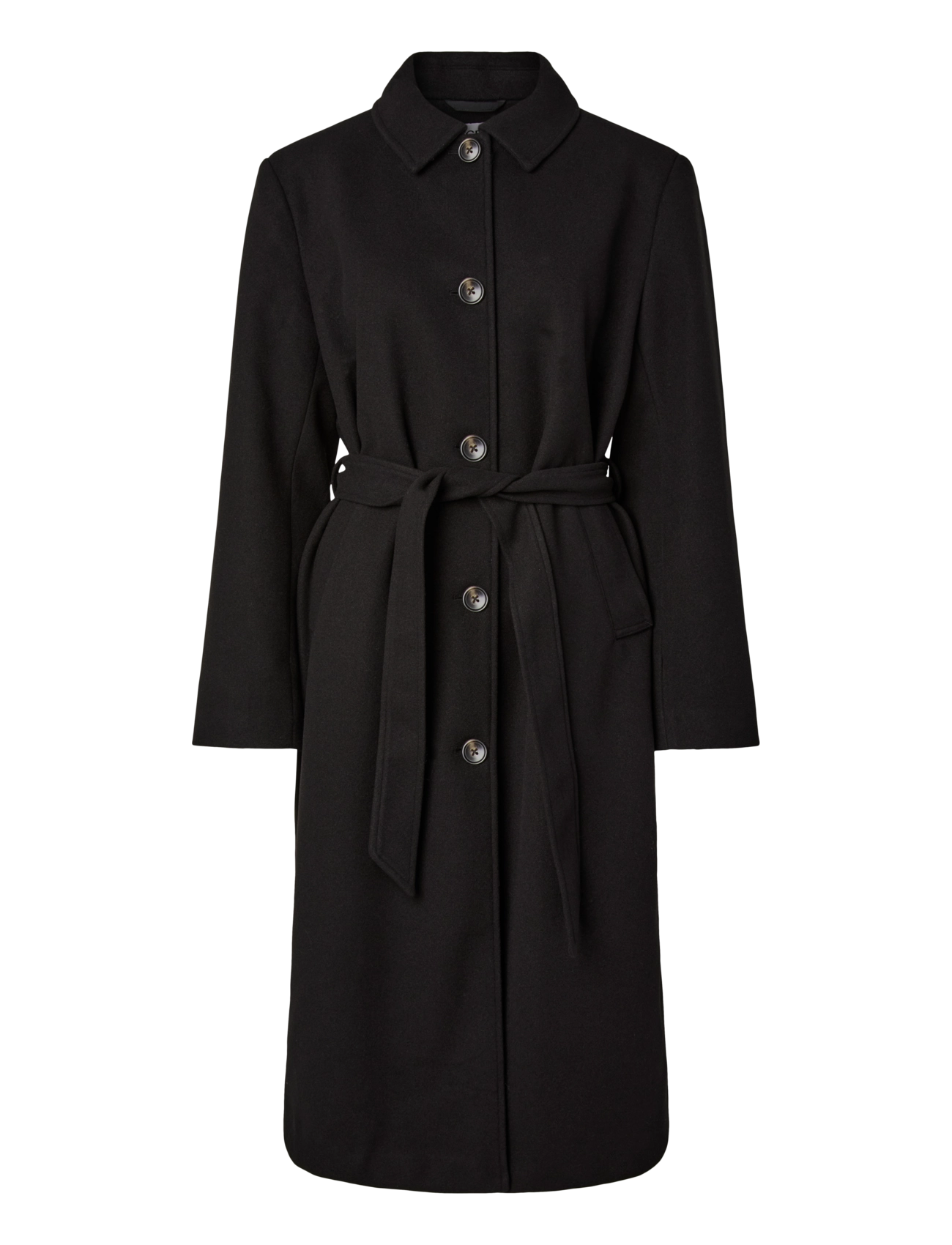 Pieces PCAYA LONG COAT NOOS BC - Pieces - BLACK / black