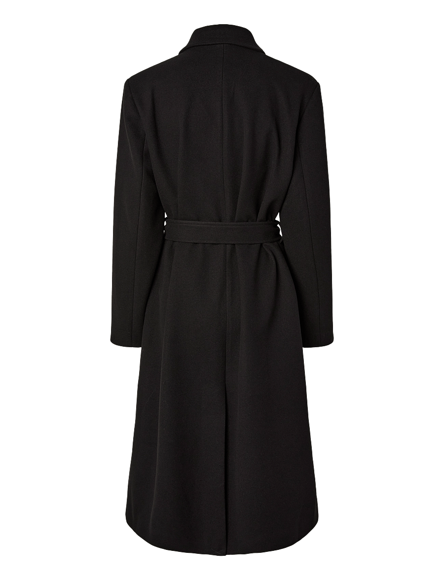 Pieces - PCAYA LONG COAT NOOS BC - mäntel - black - 1