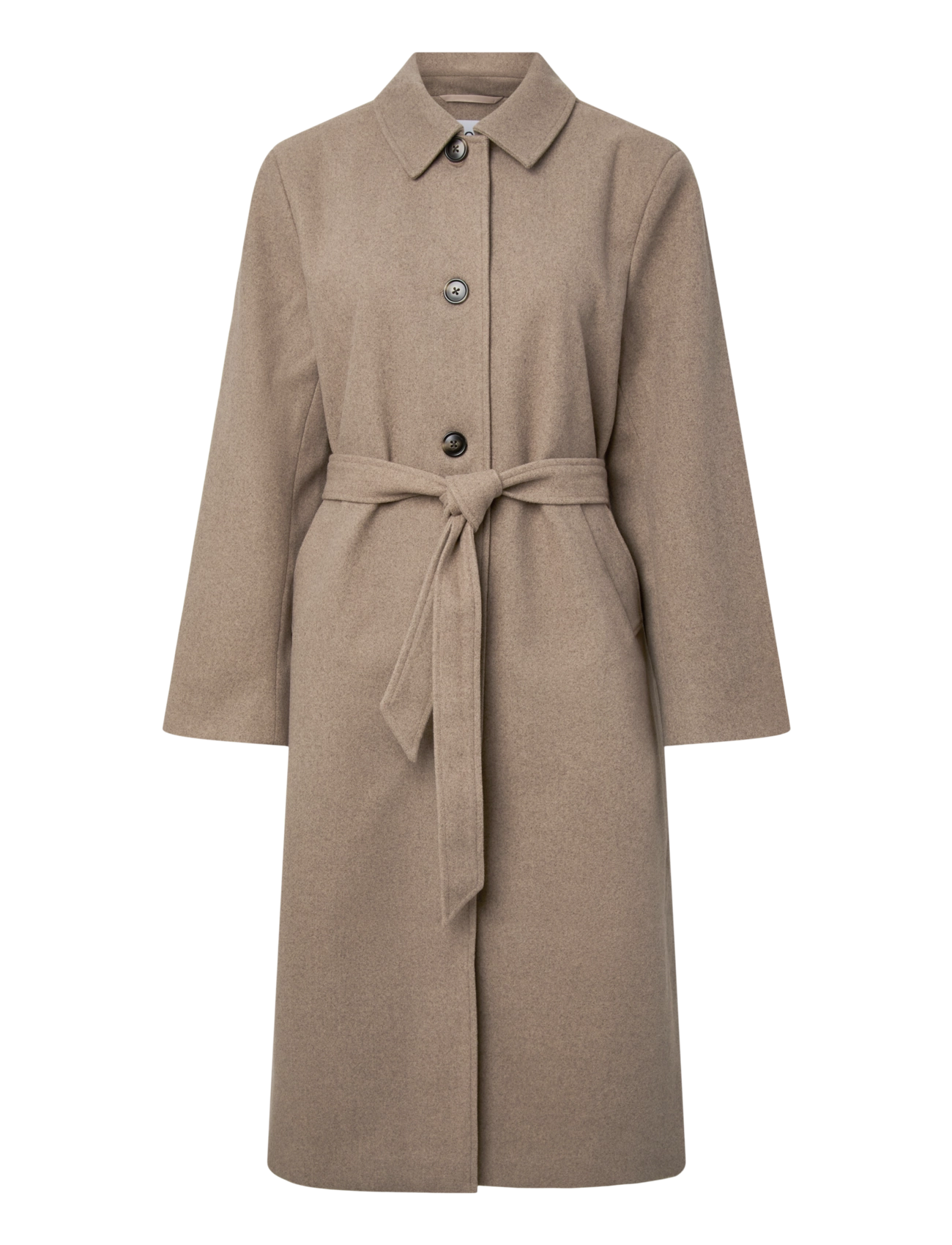 Pieces PCAYA LONG COAT NOOS BC - Kleidung - GREIGE / beige