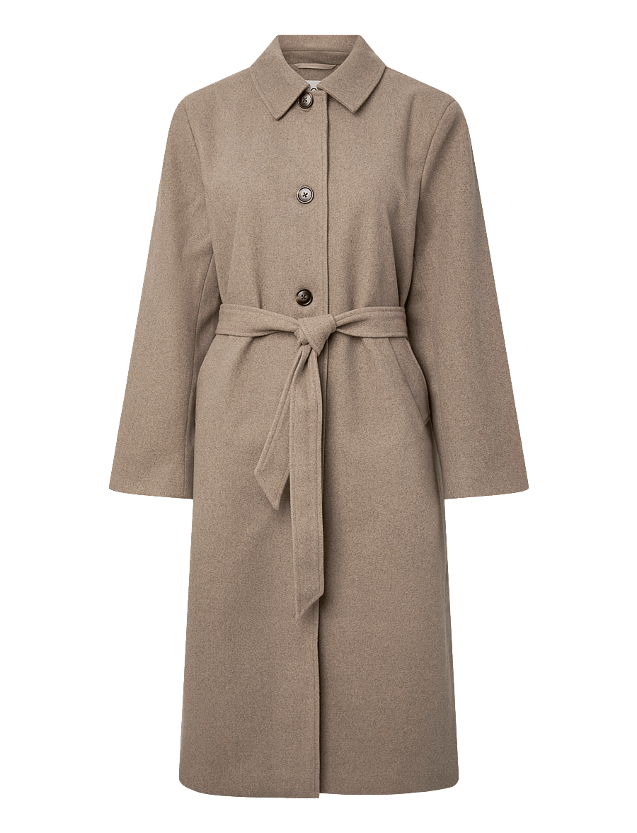 Pieces - PCAYA LONG COAT NOOS BC - mäntel - greige - 0