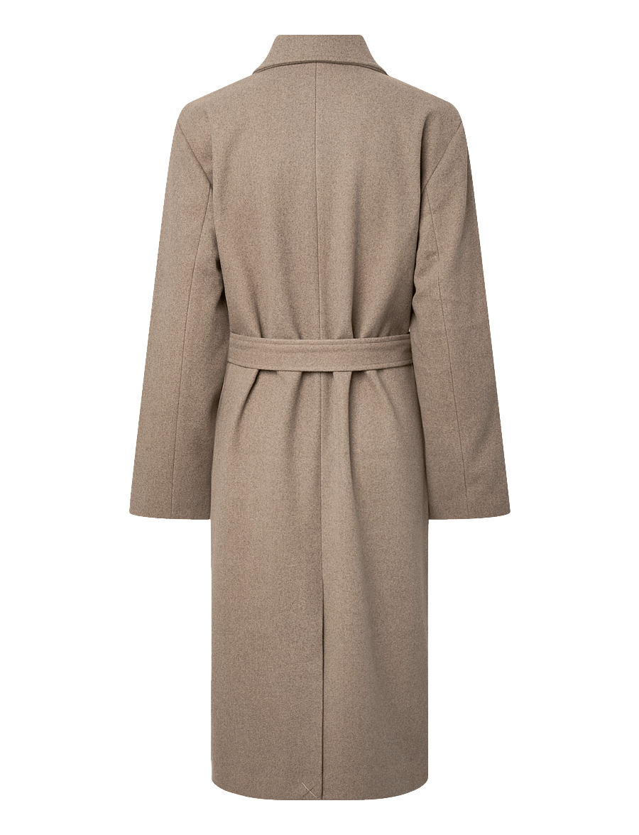 Pieces - PCAYA LONG COAT NOOS BC - mäntel - greige - 1