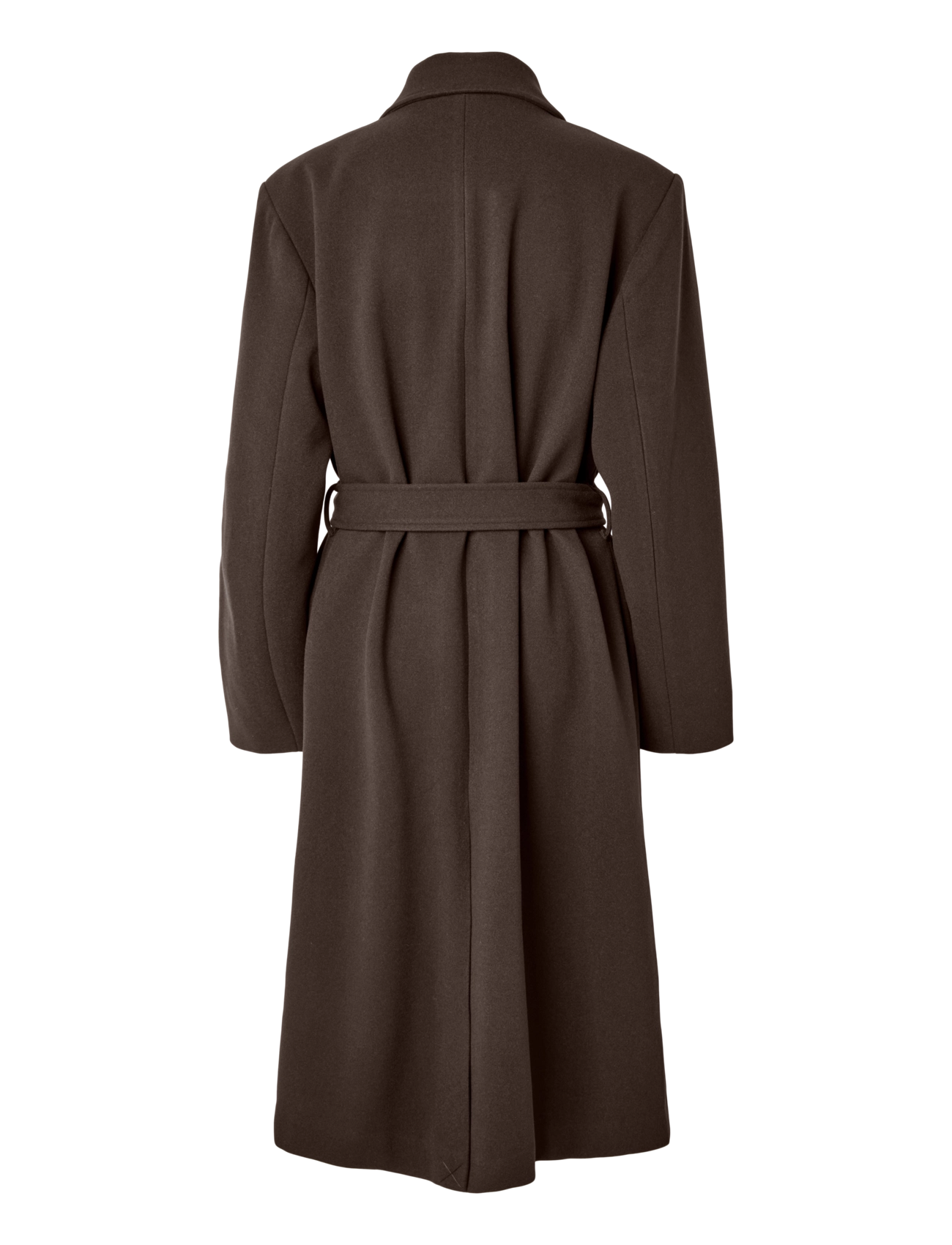Pieces - PCAYA LONG COAT NOOS BC - mäntel - hot fudge - 1
