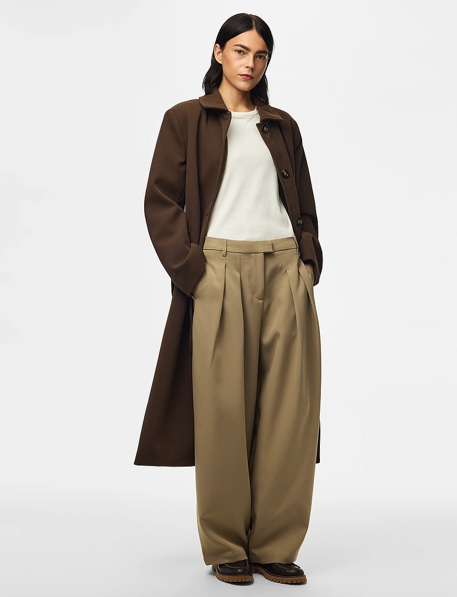 Pieces - PCAYA LONG COAT NOOS BC - frakker - hot fudge - 4