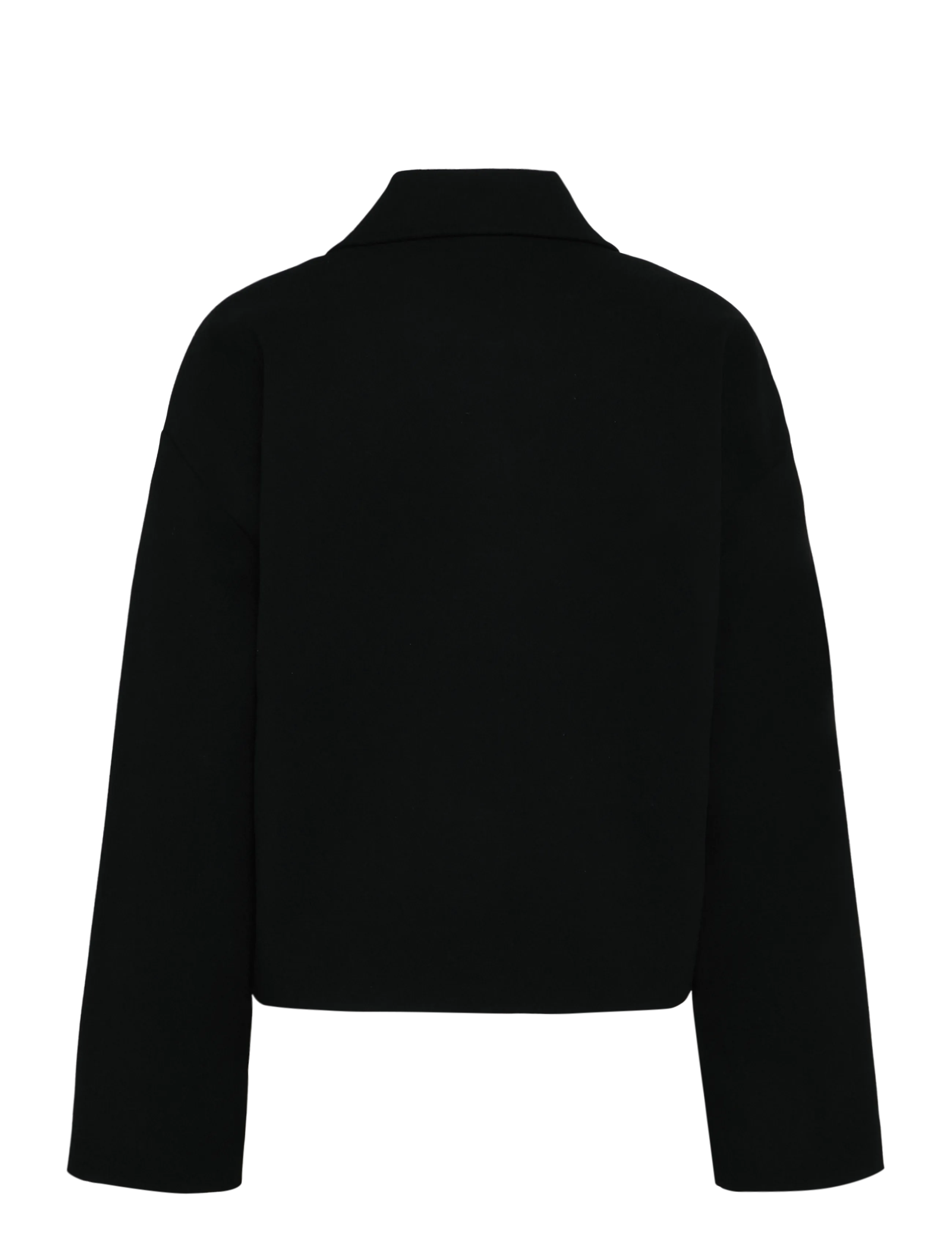 Pieces - PCAYA SHORT COAT NOOS BC - kerged mantlid - black - 1