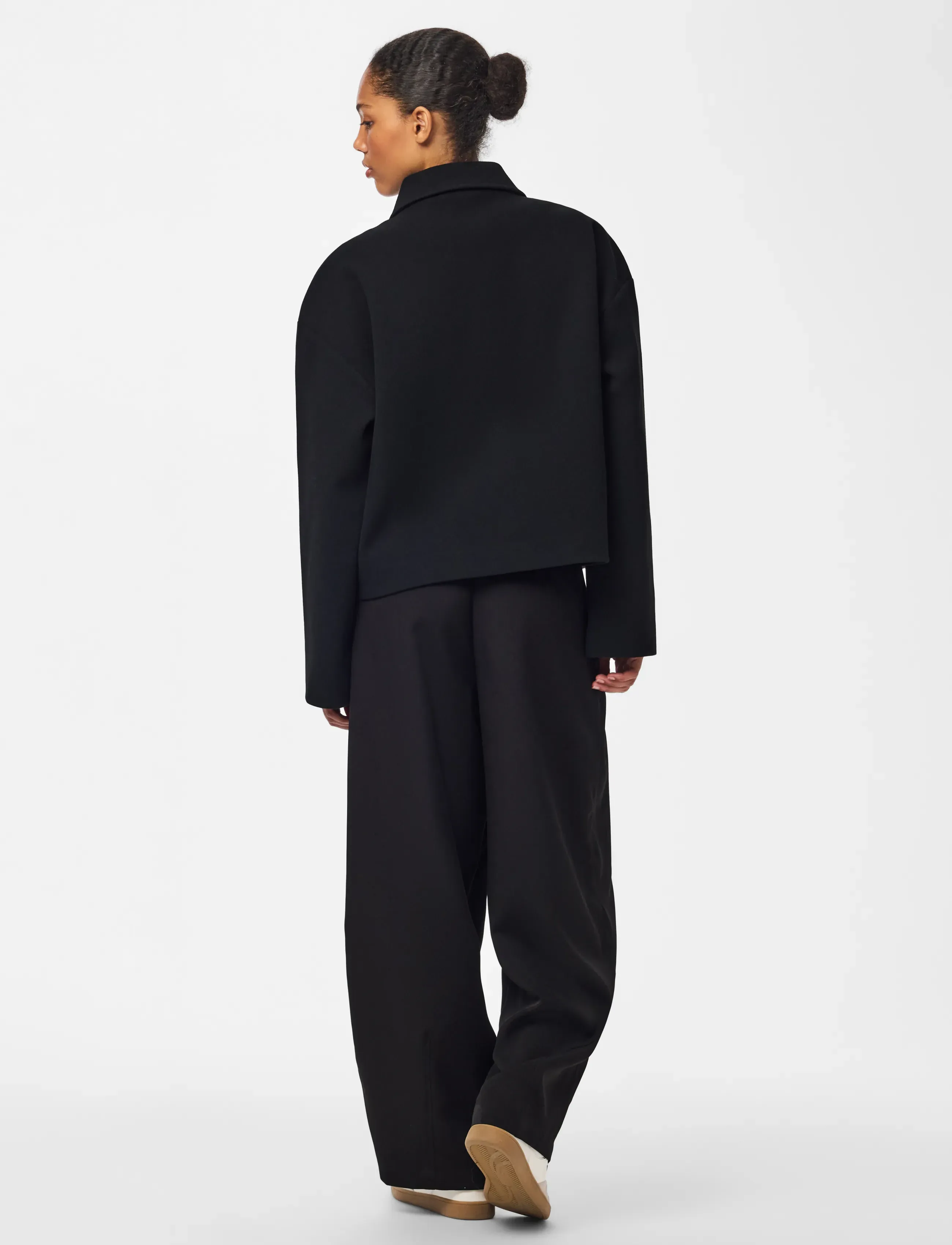 Pieces - PCAYA SHORT COAT NOOS BC - light coats - black - 3