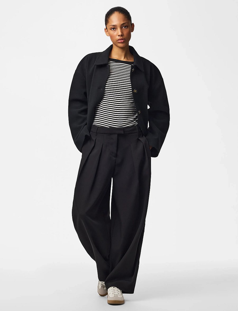 Pieces - PCAYA SHORT COAT NOOS BC - light coats - black - 4