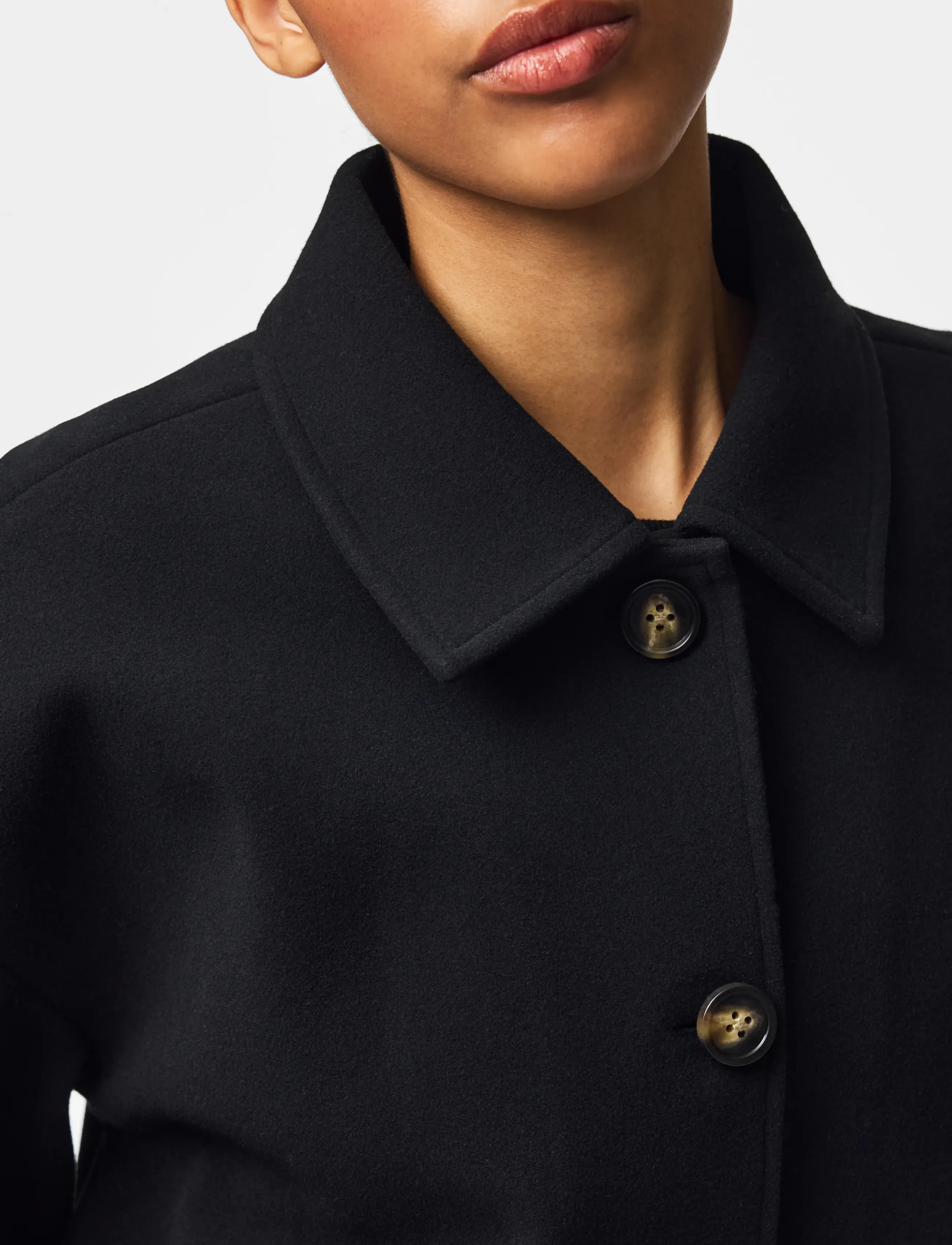 Pieces - PCAYA SHORT COAT NOOS BC - light coats - black - 5