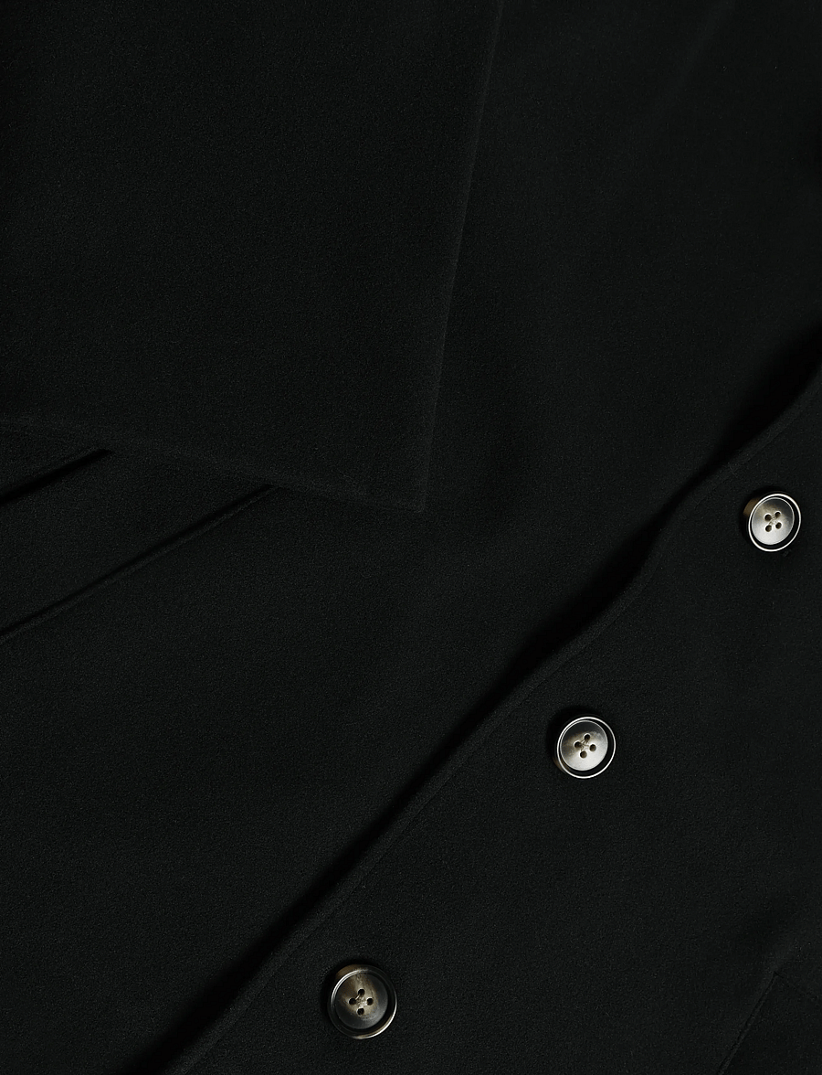 Pieces - PCAYA SHORT COAT NOOS BC - kerged mantlid - black - 3
